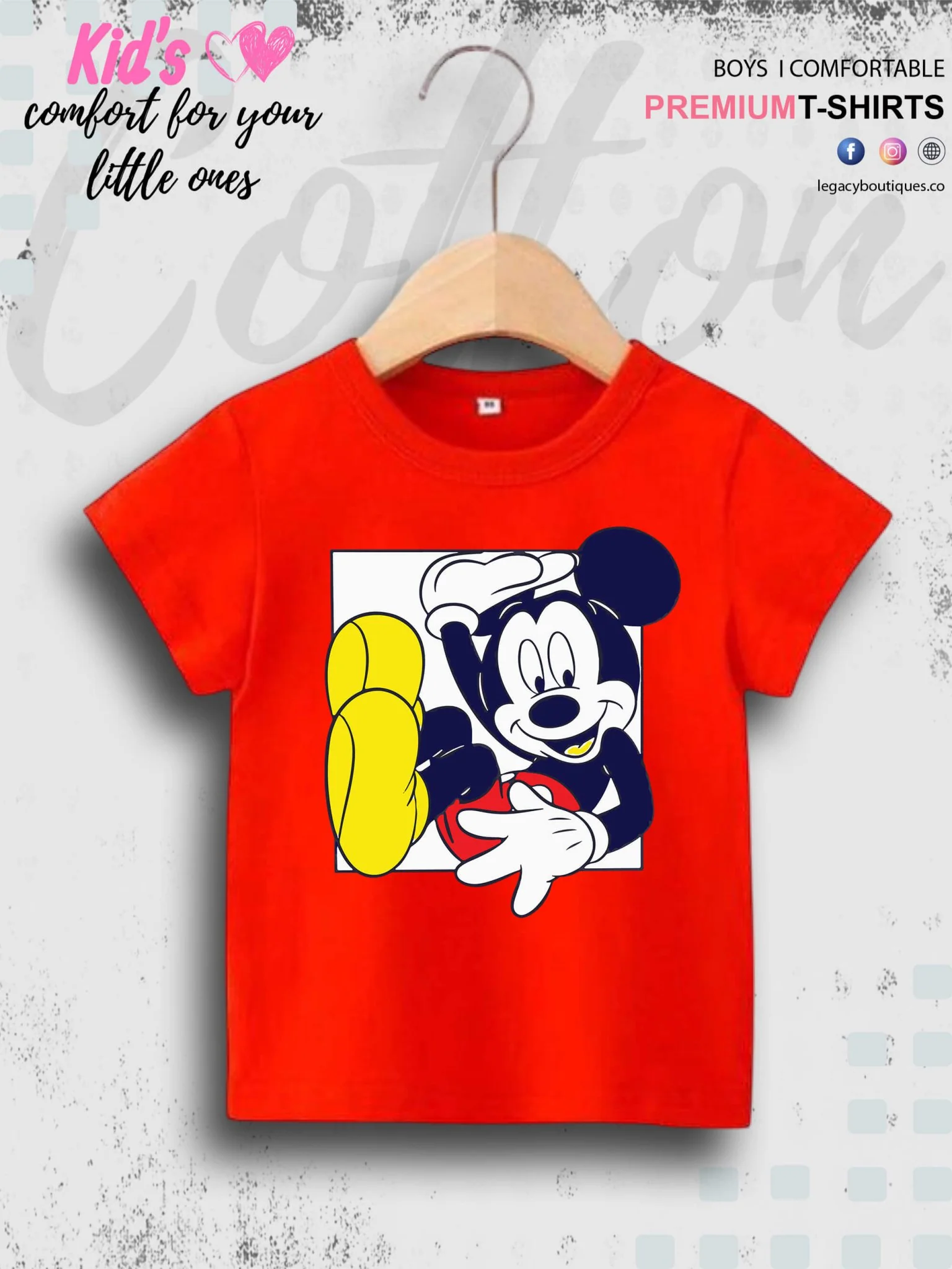 MICKEY 1 To 11 Year Kids Boys Summer Time T-Shirt In Cheapest Price Only In BD - Image 5