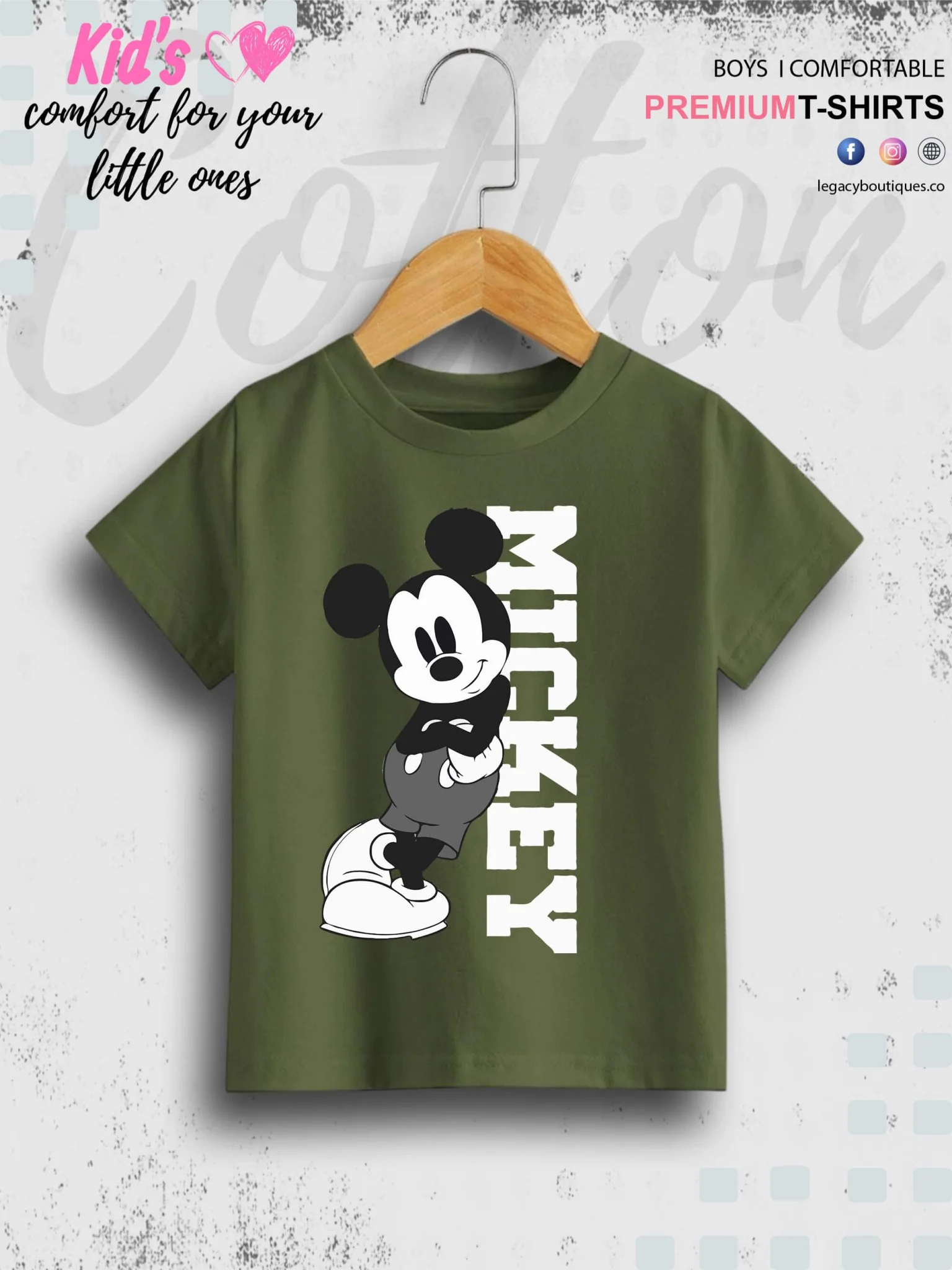 Mickey 1 To 11 Year Kids Boys Summer Time T-Shirt In Lowest Price Only In BD - Image 3