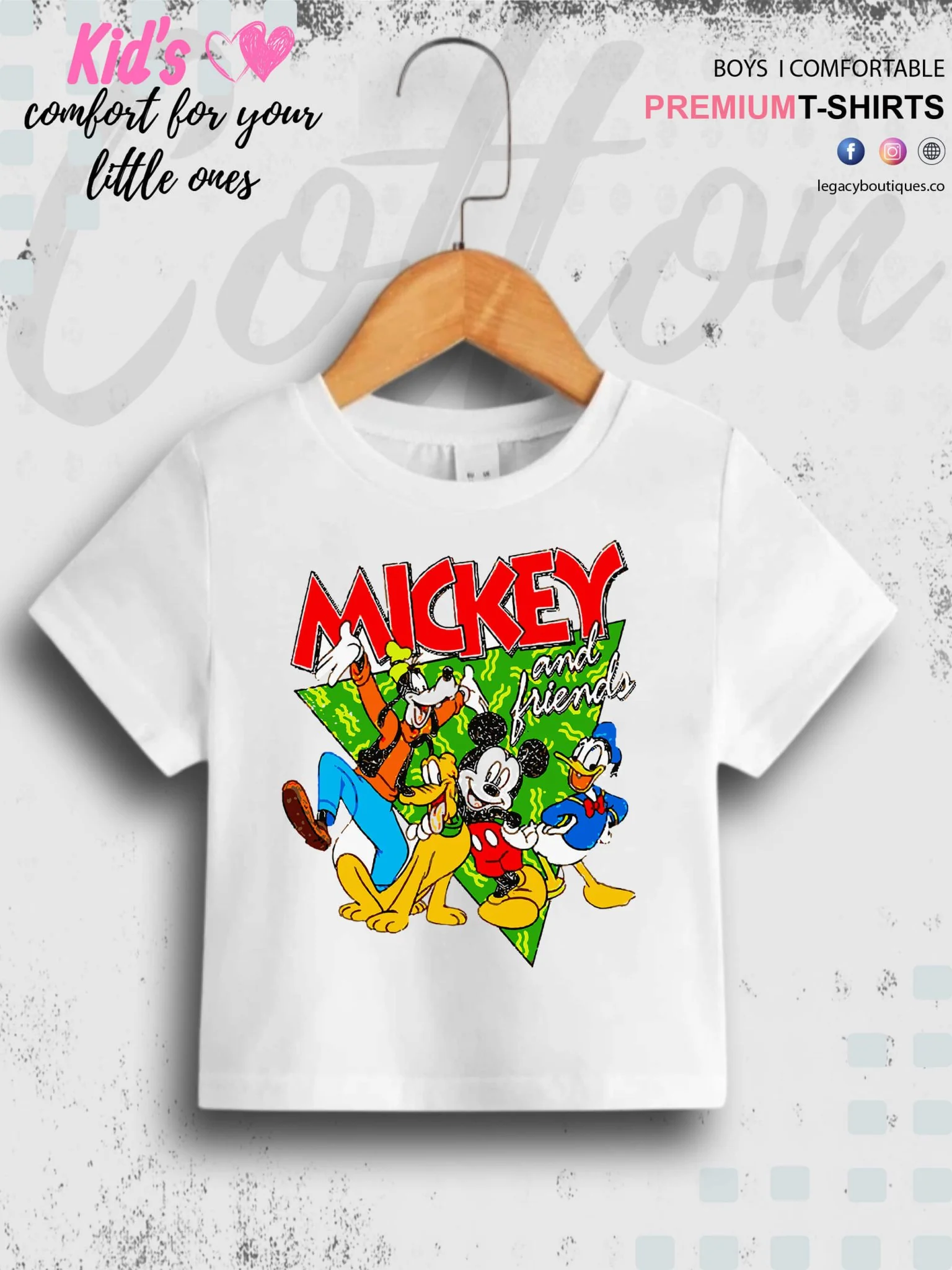 Mickey And Friends Cartoon Printed Boys Summer Time Casual T-Shirt In Cheapest Price Only In Dhaka - Image 3
