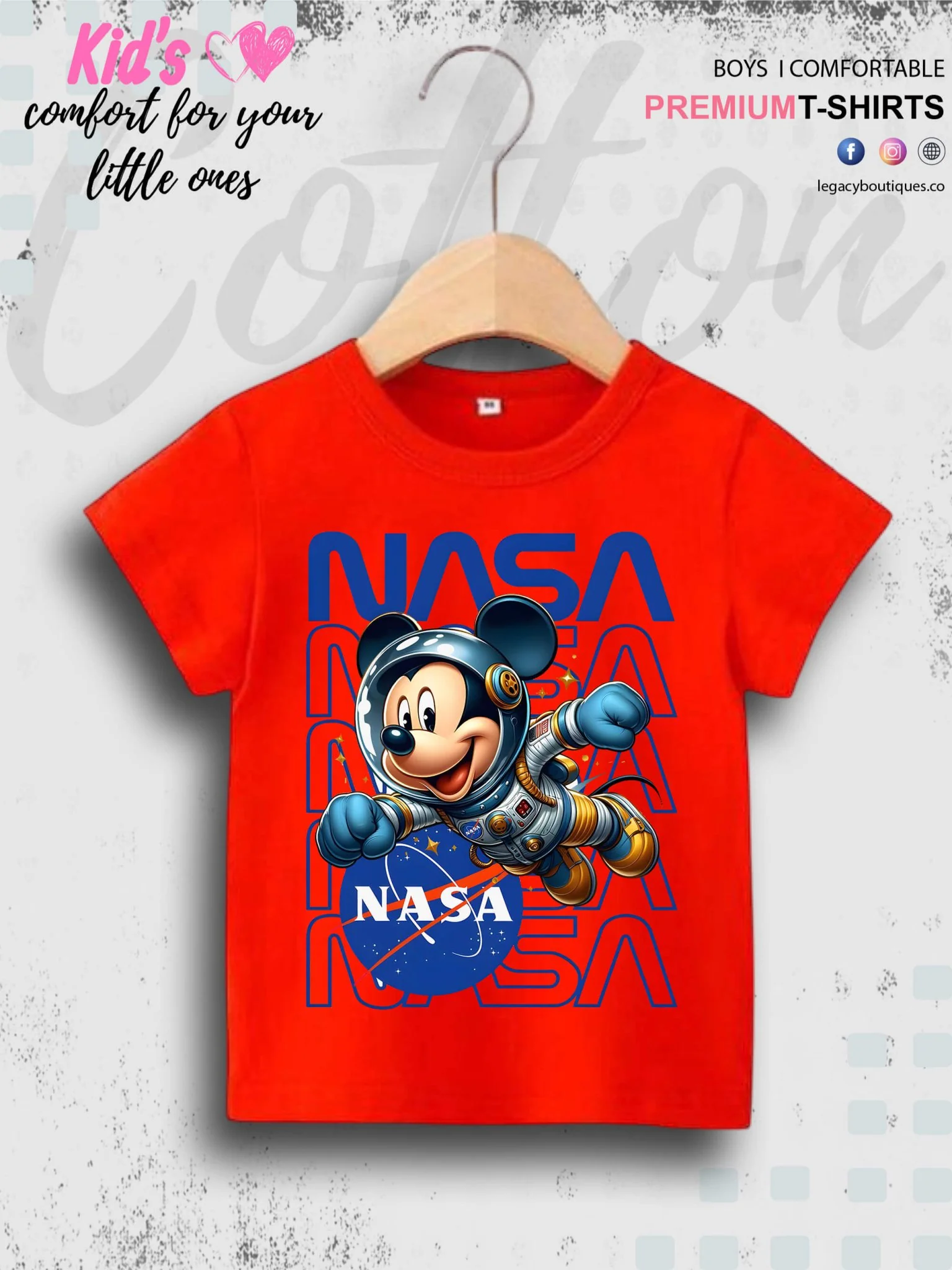Mickey In Nasa Printed Cotton Baby Boys High Quality T-Shirt In Lowest Price Only In BD - Image 7