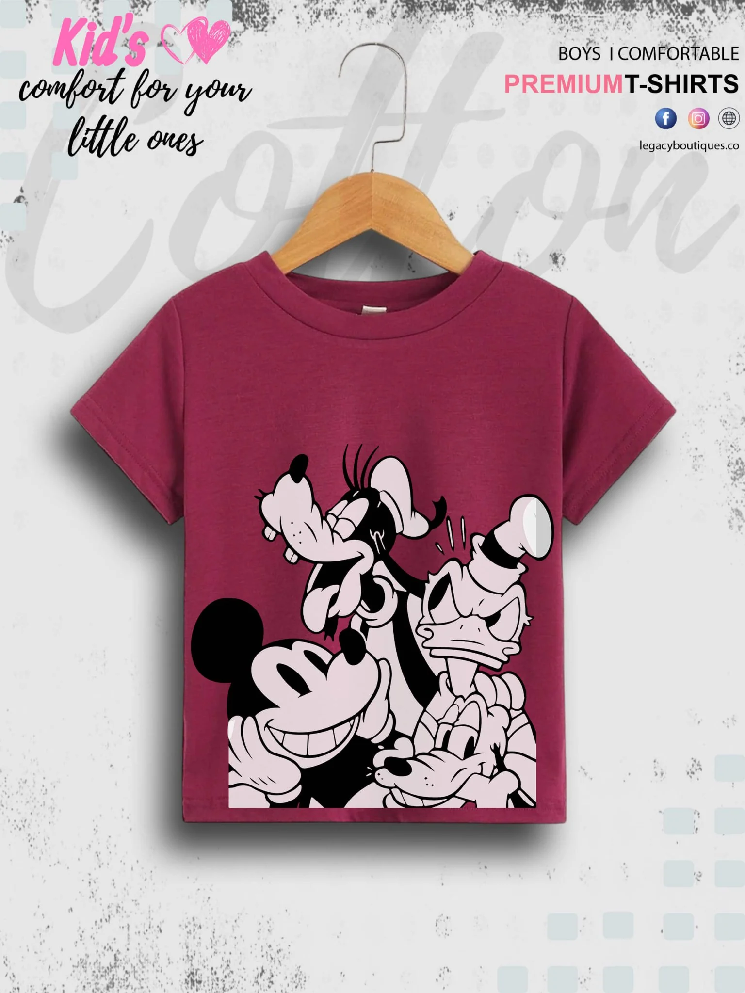 Mickey Mouse and Friends Printed 1 To 11 Year Kids Boys Summer Time T-Shirt In Cheapest Price Only In BD - Image 3