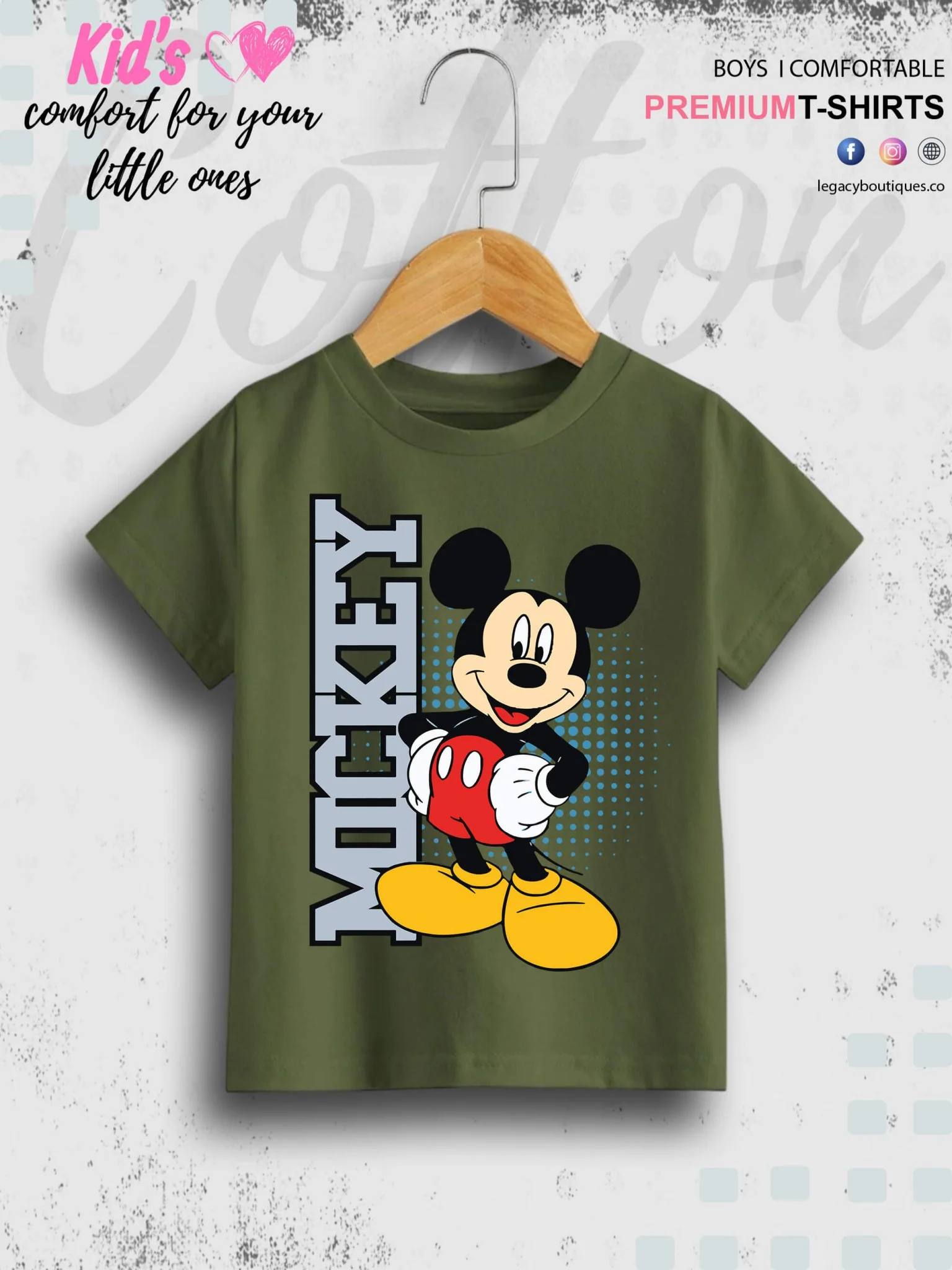 Mickey Printed 1 To 11 Year Kids Boys Summer Time T-Shirt In Lowest Price Only In Dhaka - Image 7