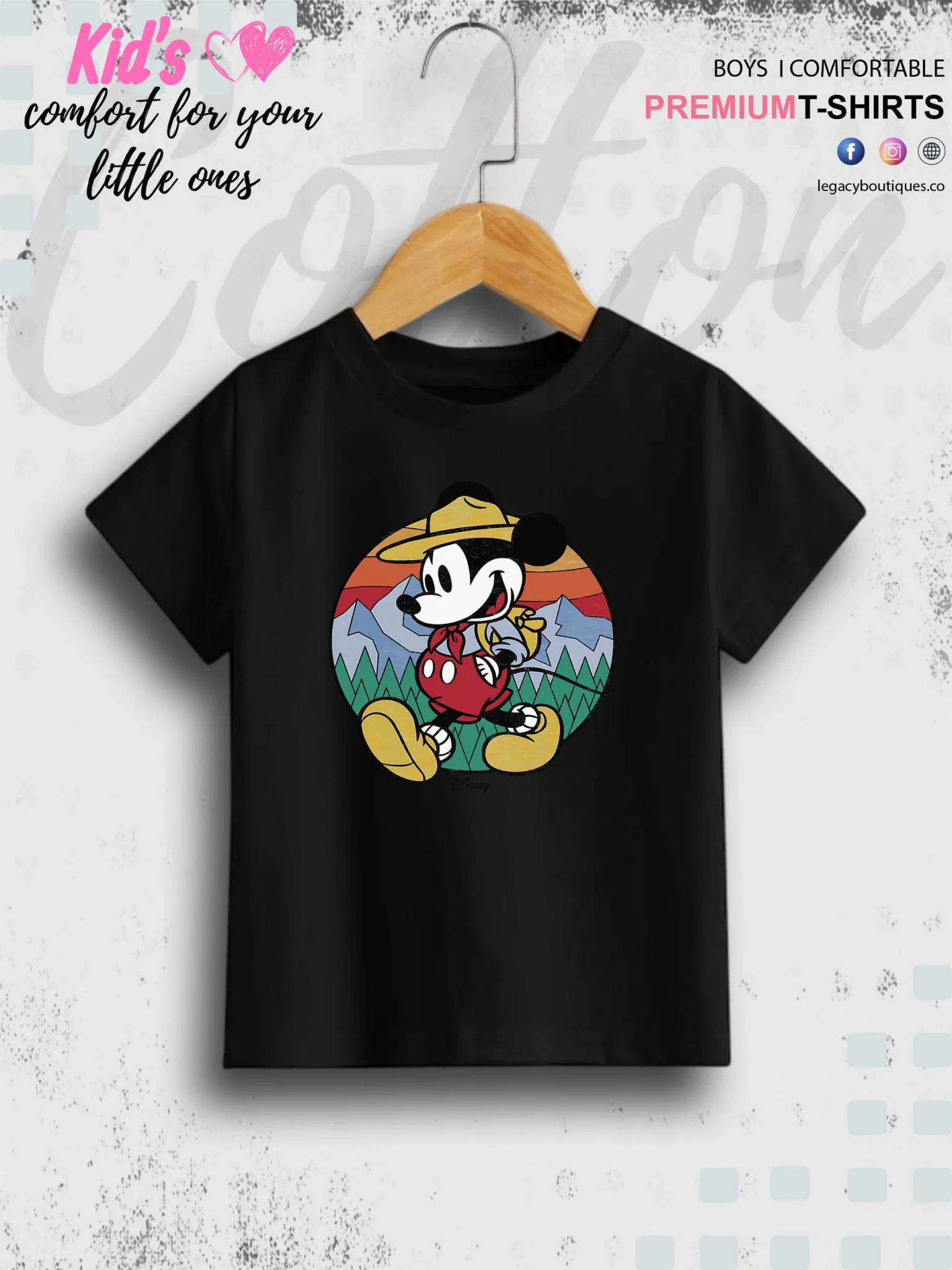 Mini Mickey Mouse Cartoon Printed Girls Kids T-Shirt In Lowest Price Only In BD - Image 2