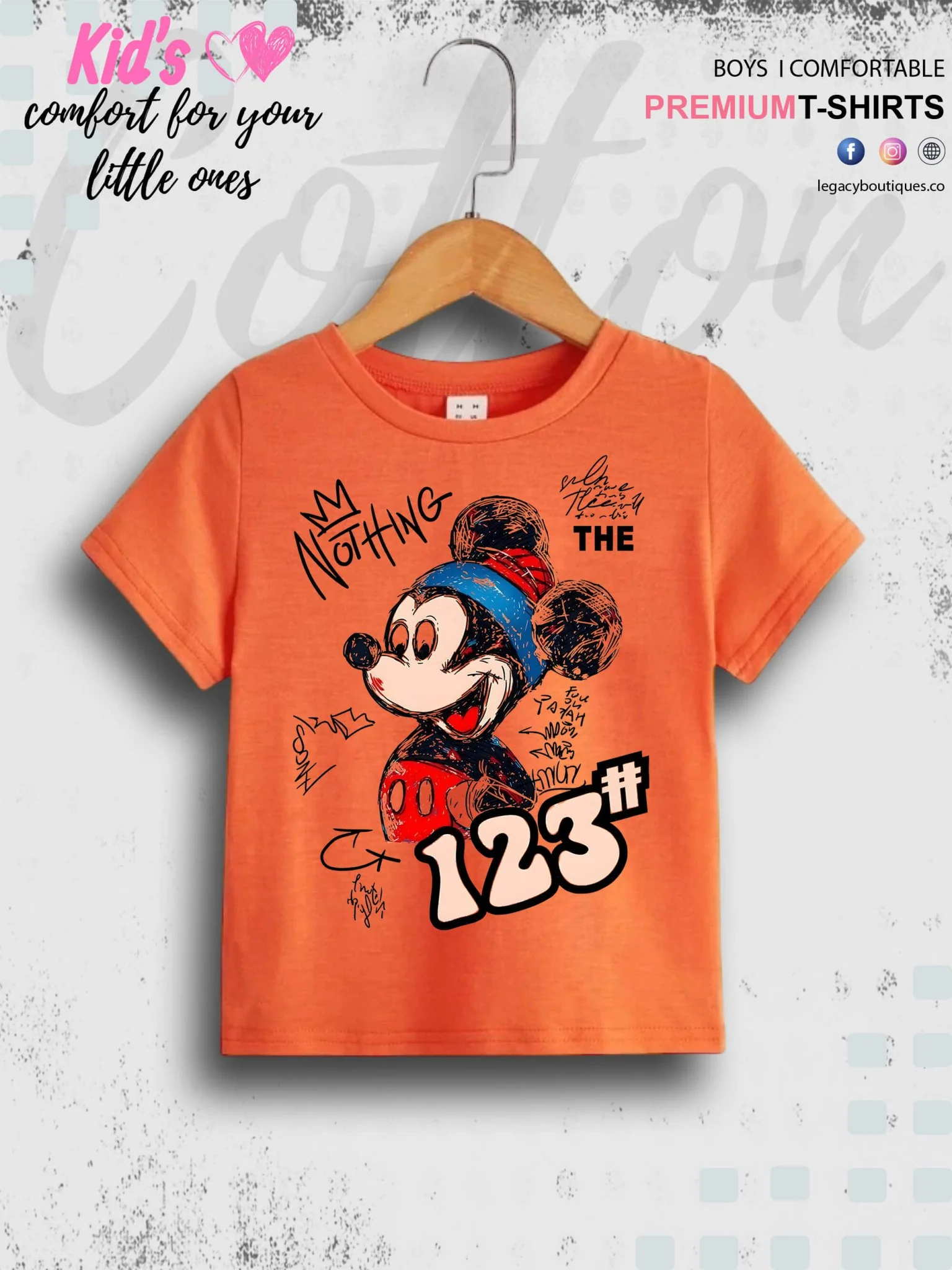 Mini Mickey Printed Kids Casual Baby Boys Summer Time T-Shirt In Lowest Price Only In BD - Image 5