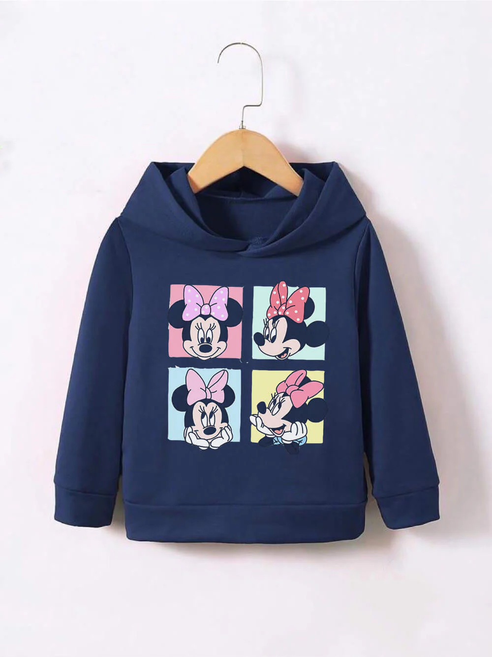 Minnie Mouse Printed Children Girls And Boys Cotton Casual Hoodie in Dhaka