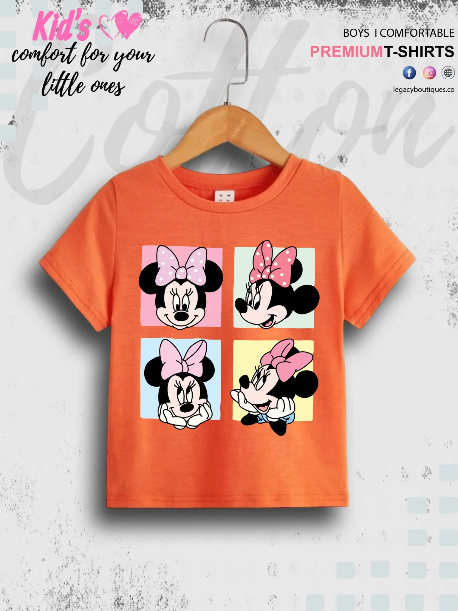 Minnie Mouse Printed Children Girls T-Shirt In Lowest Price Only In Dhaka - Image 3