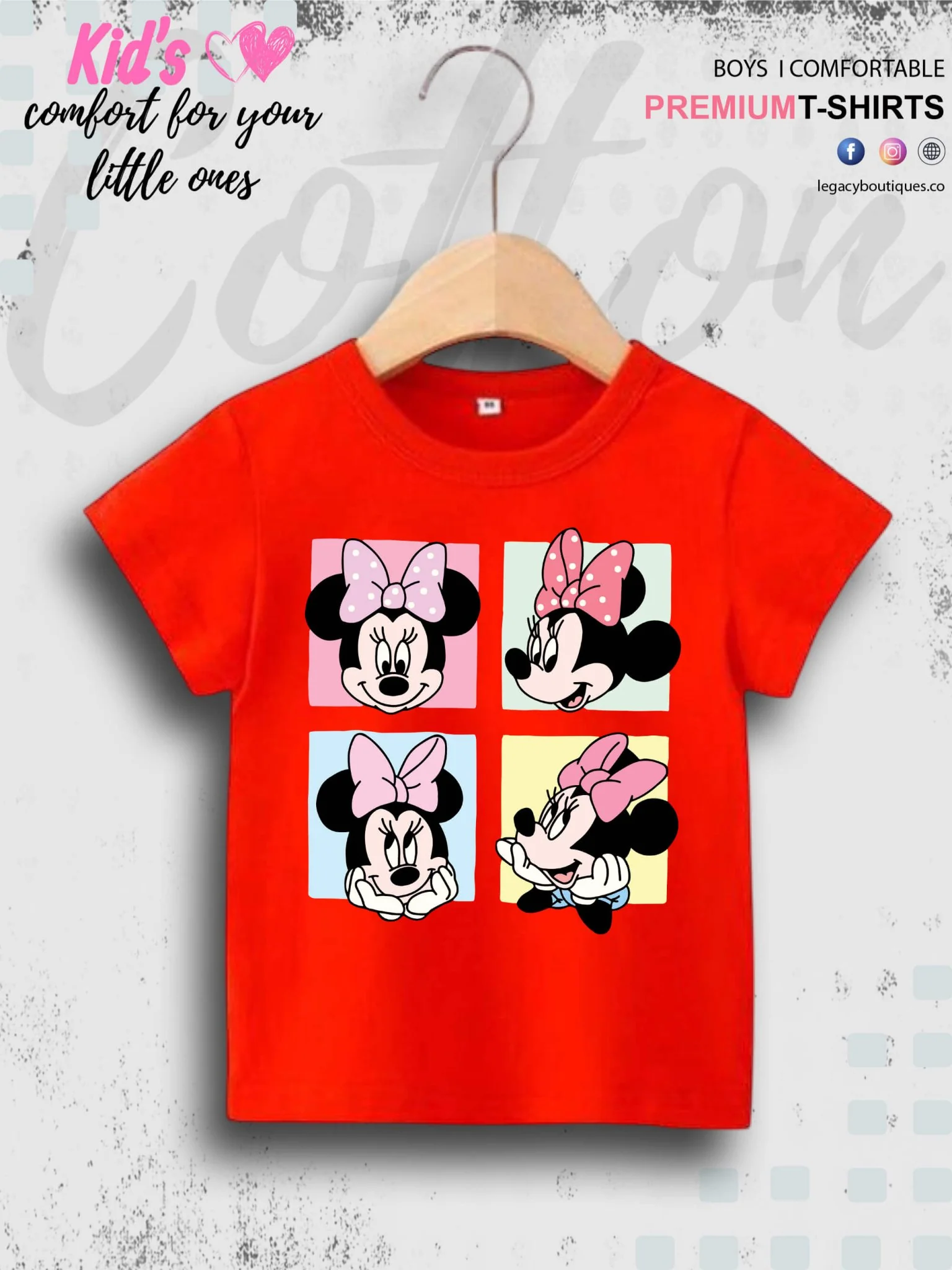 Minnie Mouse Printed Children Girls T-Shirt In Lowest Price Only In Dhaka - Image 7