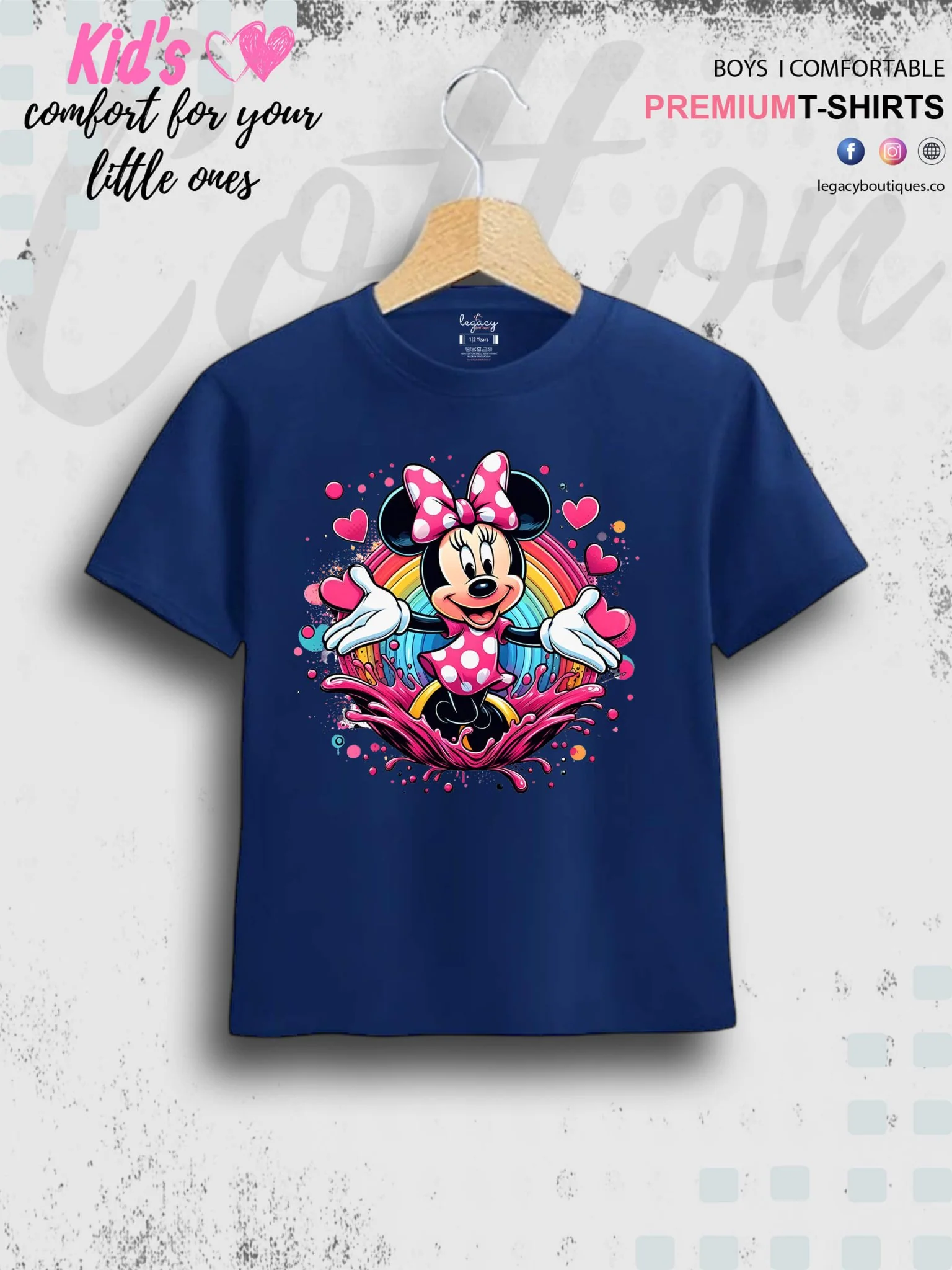 Minnie Mouse Printed Premium Quality T-Shirt For Baby Girls In Cheapest Price Only In BD - Image 5
