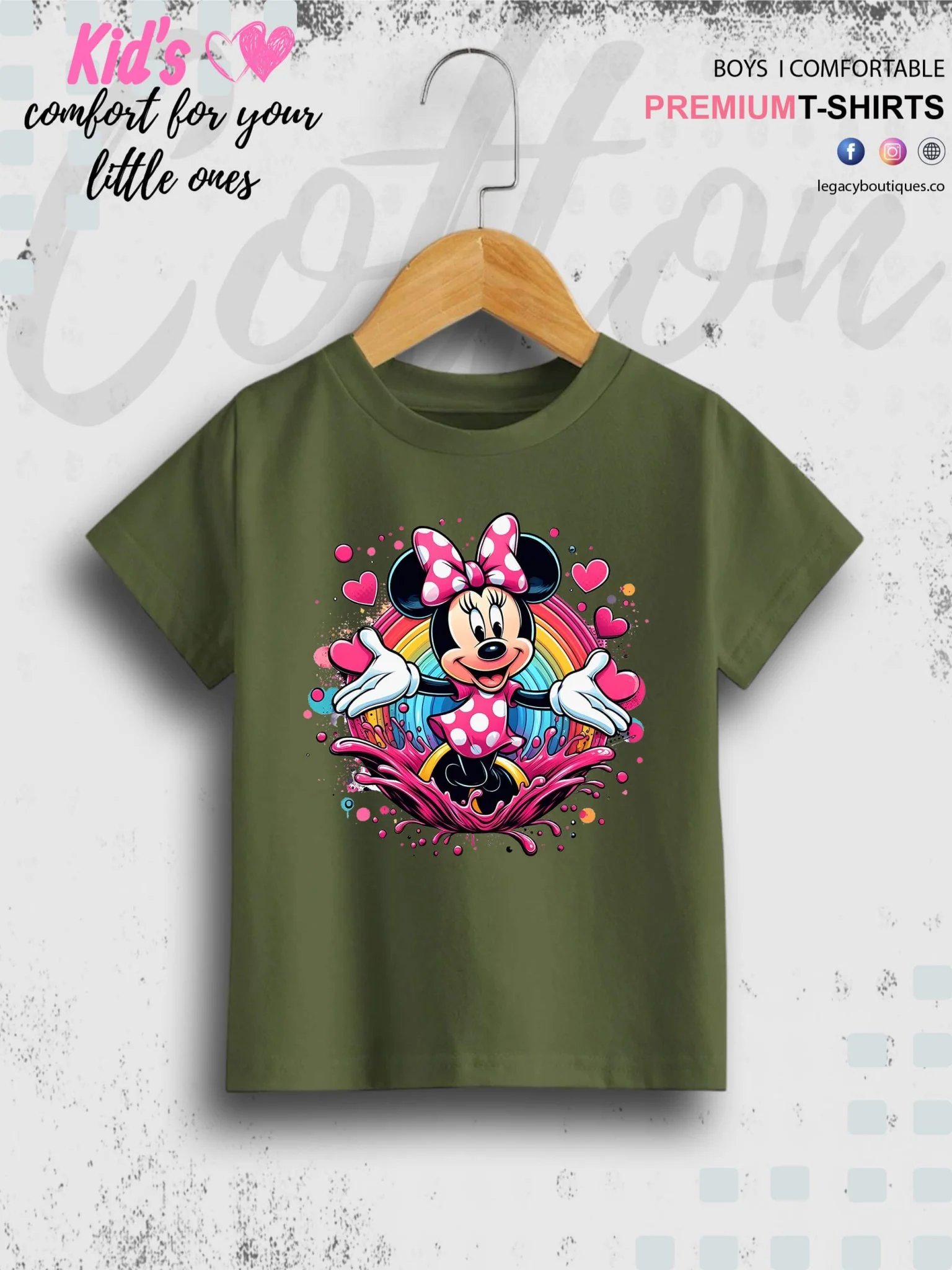 Minnie Mouse Printed Premium Quality T-Shirt For Baby Girls In Cheapest Price Only In BD - Image 6