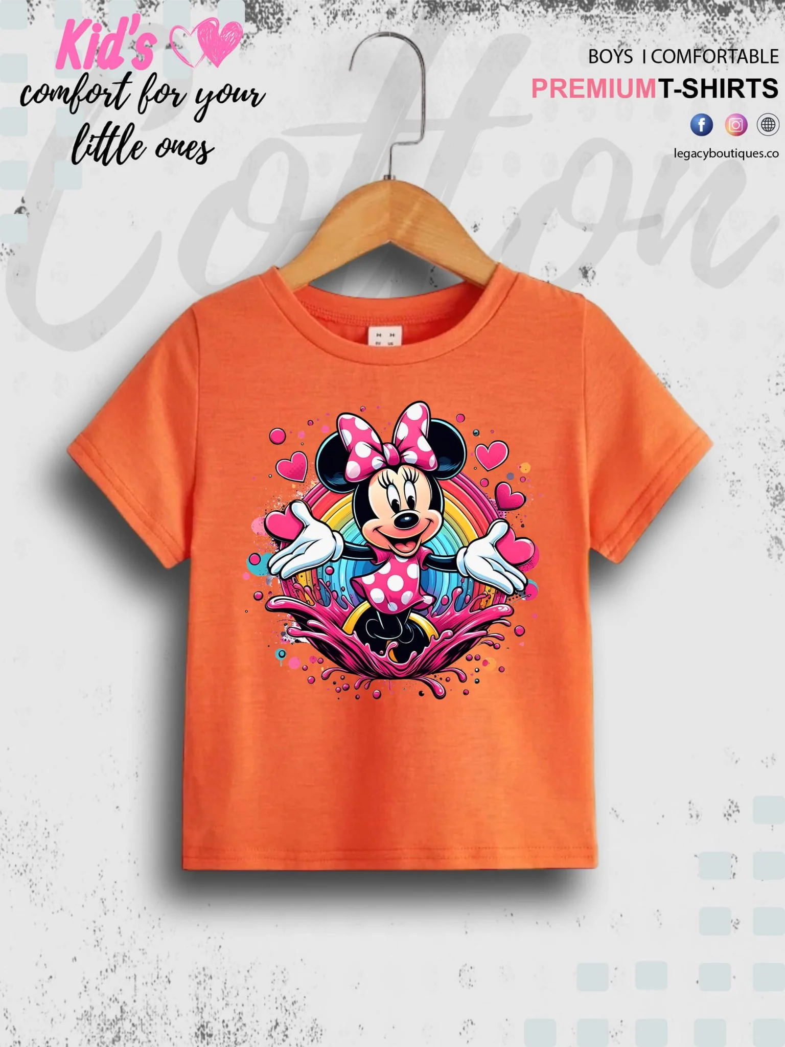 Minnie Mouse Printed Premium Quality T-Shirt For Baby Girls In Cheapest Price Only In BD - Image 7