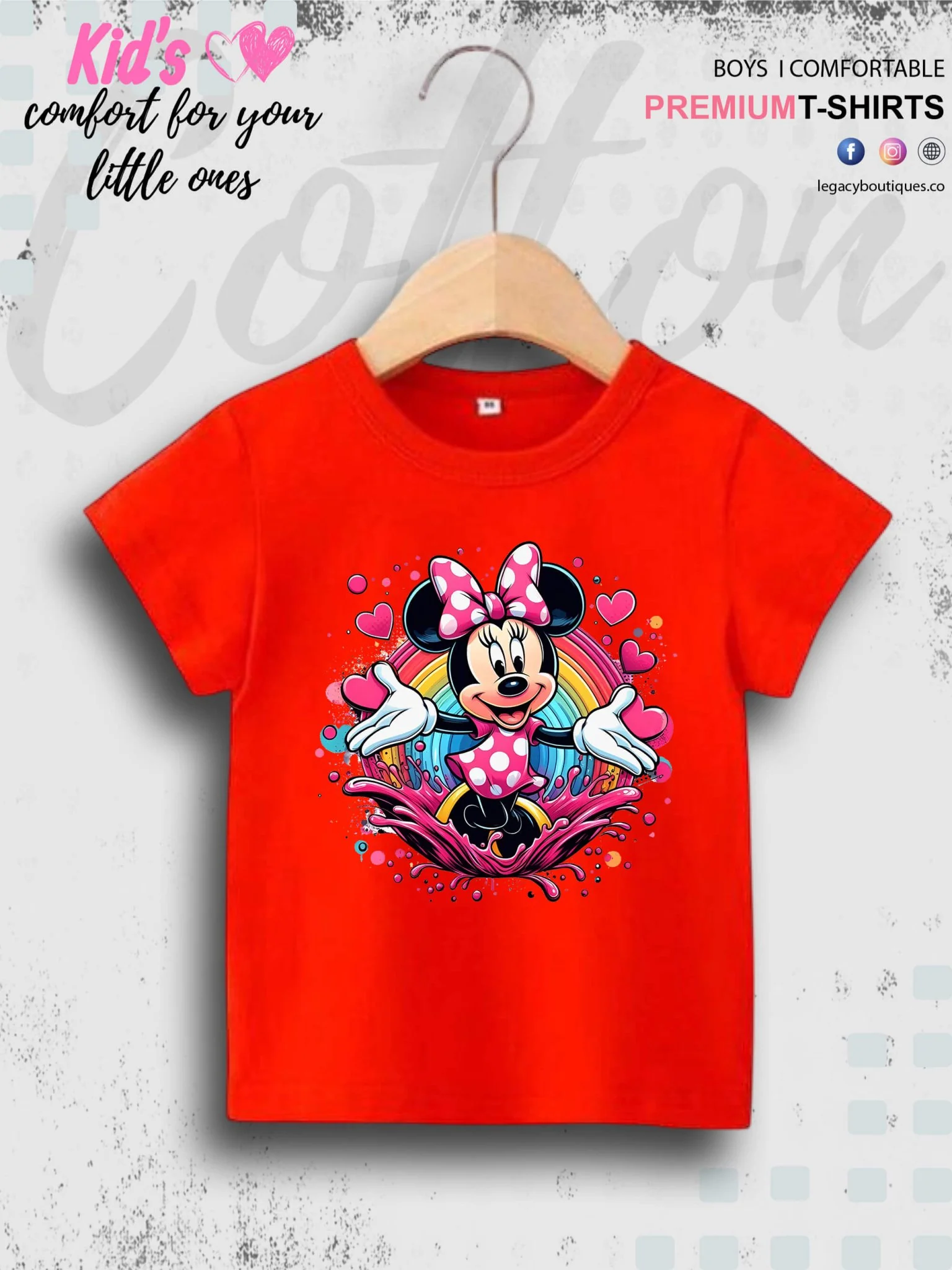 Minnie Mouse Printed Premium Quality T-Shirt For Baby Girls In Cheapest Price Only In BD - Image 8