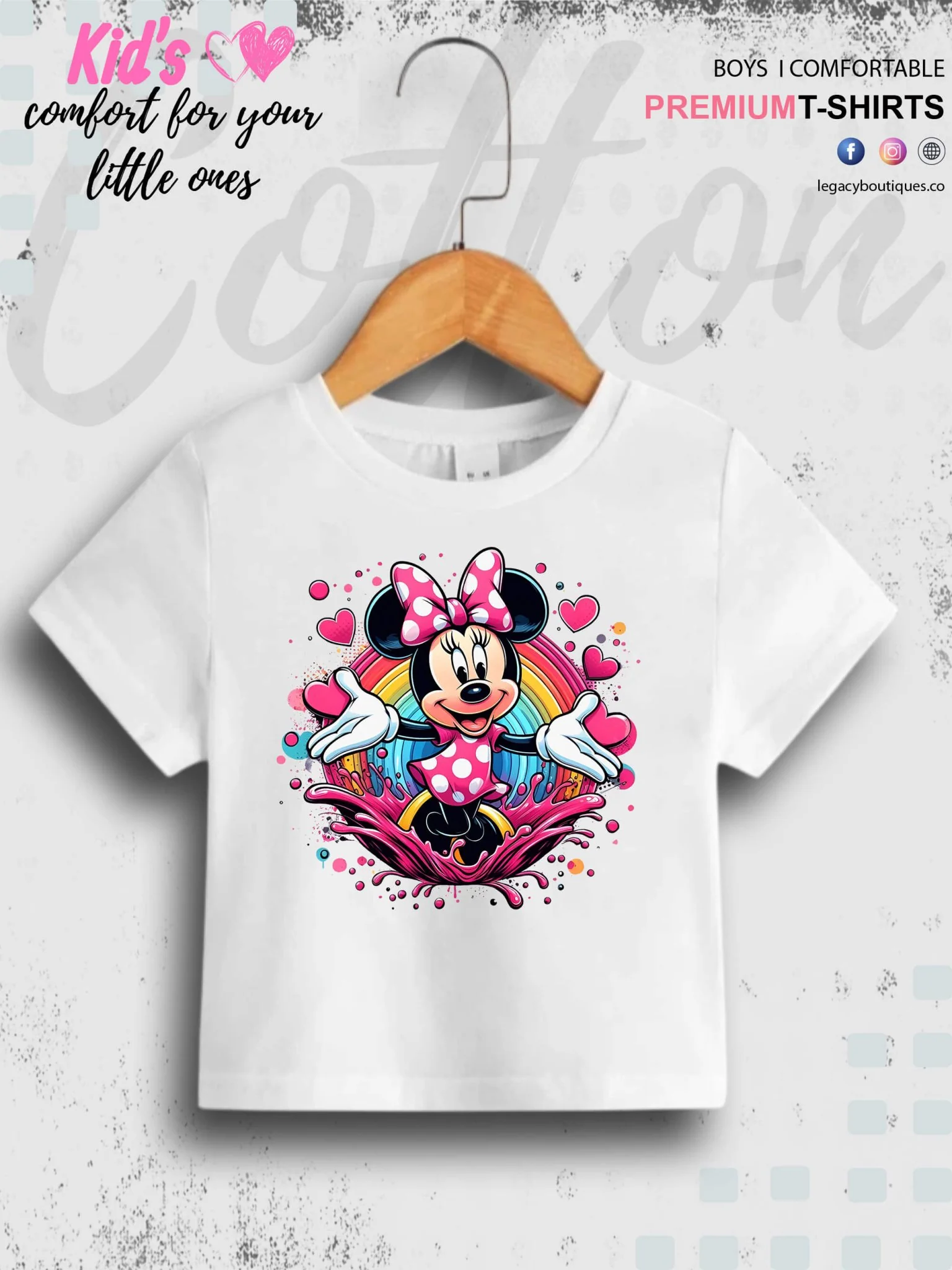 Minnie Mouse Printed Premium Quality T-Shirt For Baby Girls In Cheapest Price Only In BD - Image 9