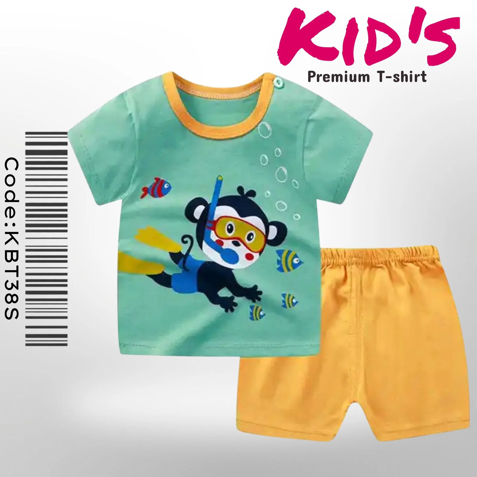 Monkey Print Baby & Kids Super Comfortable T-shirt