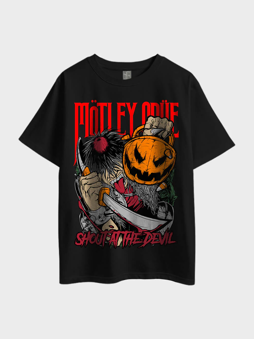 Motify Code Shout At The Devil Metal Oversized Men's Premium Quality In Lowest Price Tee In BD