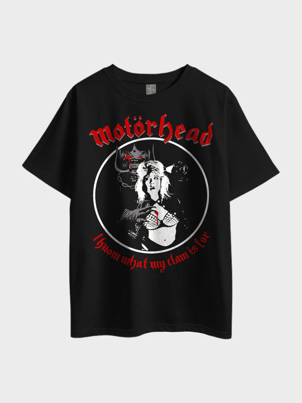 Motorhead I Know What My Clow Is For Metal Oversized Mens High Quality In Cheapest Price Tee Only In Dhaka