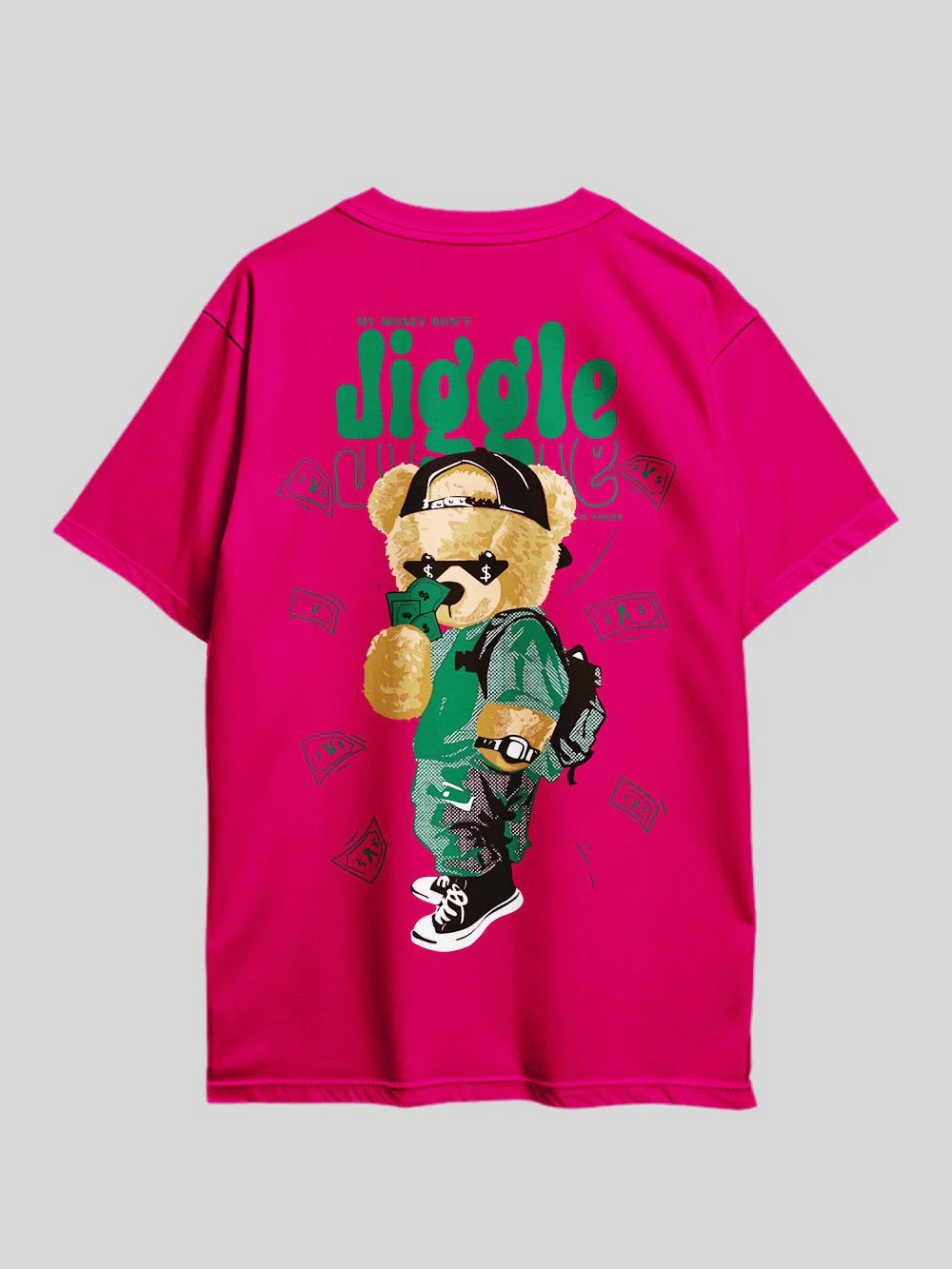 My Money Don't Jiggle Jiggle Teddy Bear Printed Drop Shoulder T-shirt Legacy Boutiques Bangladesh - Image 5