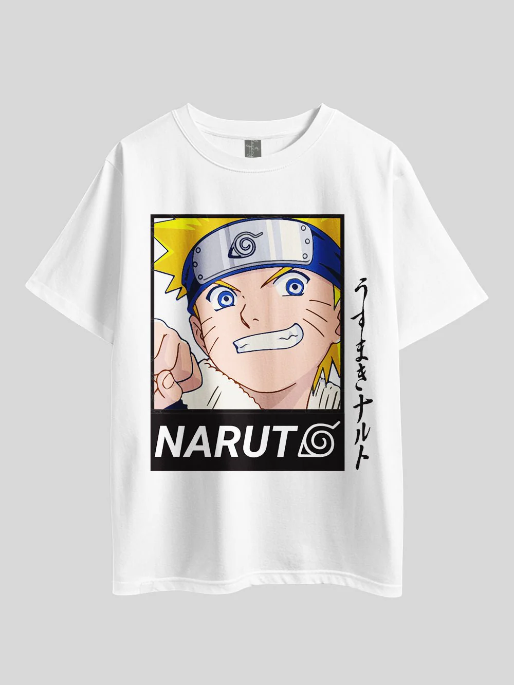 "NARUTO" Bottom Graphic Printed Drop Shoulder T-shirt Legacy Boutiques Bangladesh - Image 2