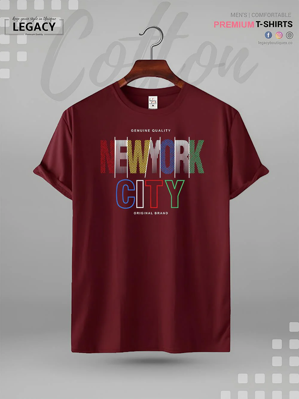 New York City Print High Quality Men's T-Shirt In Lowest Price - Image 2