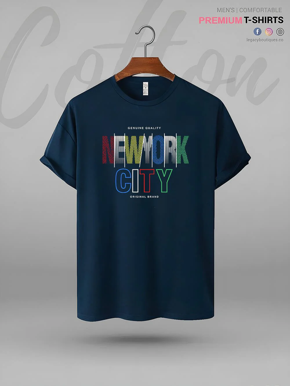 New York City Print High Quality Men's T-Shirt In Lowest Price - Image 3