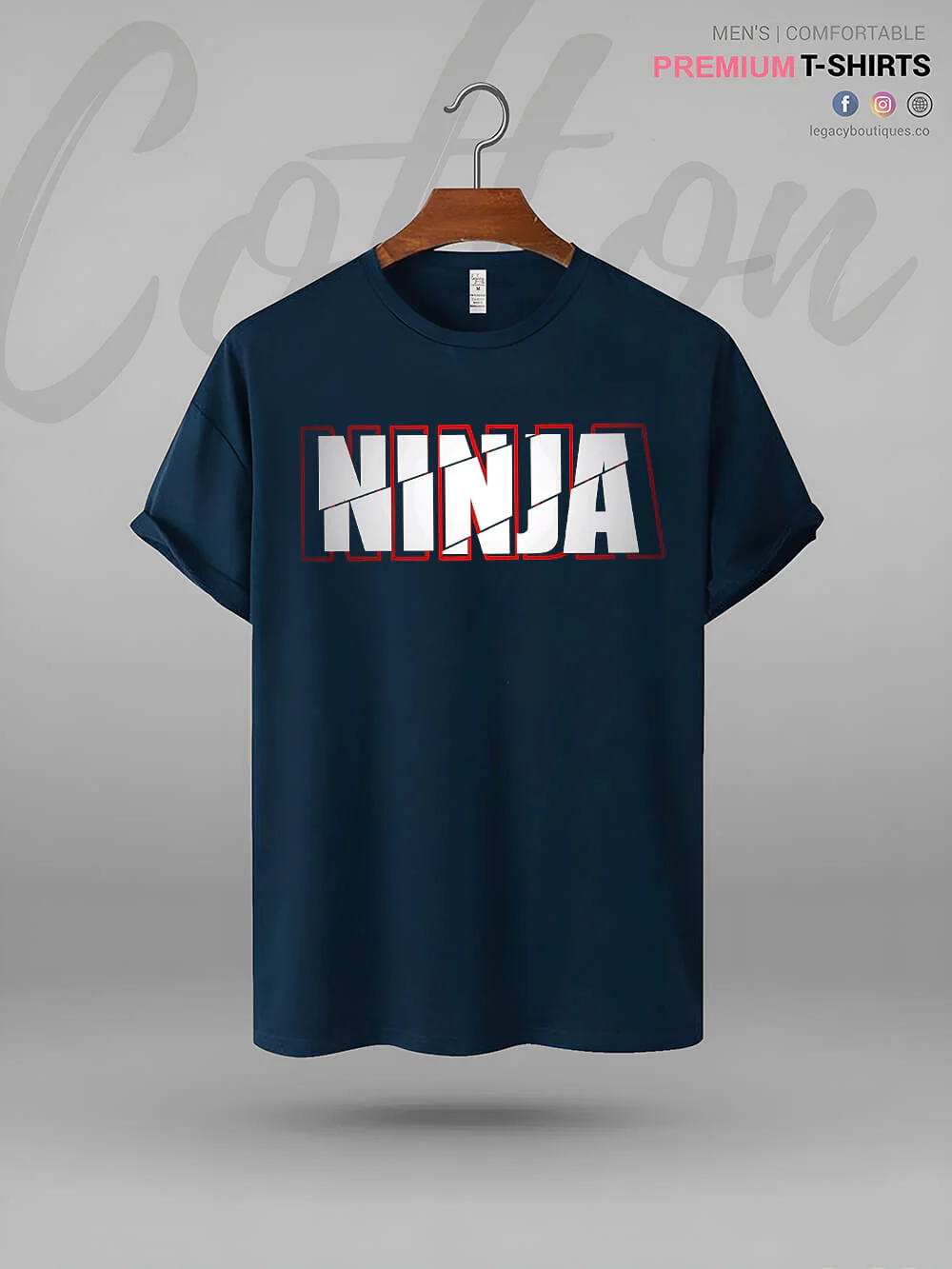 Ninja Print Mens Tshirt In Lowest Price In Dhaka - Image 4