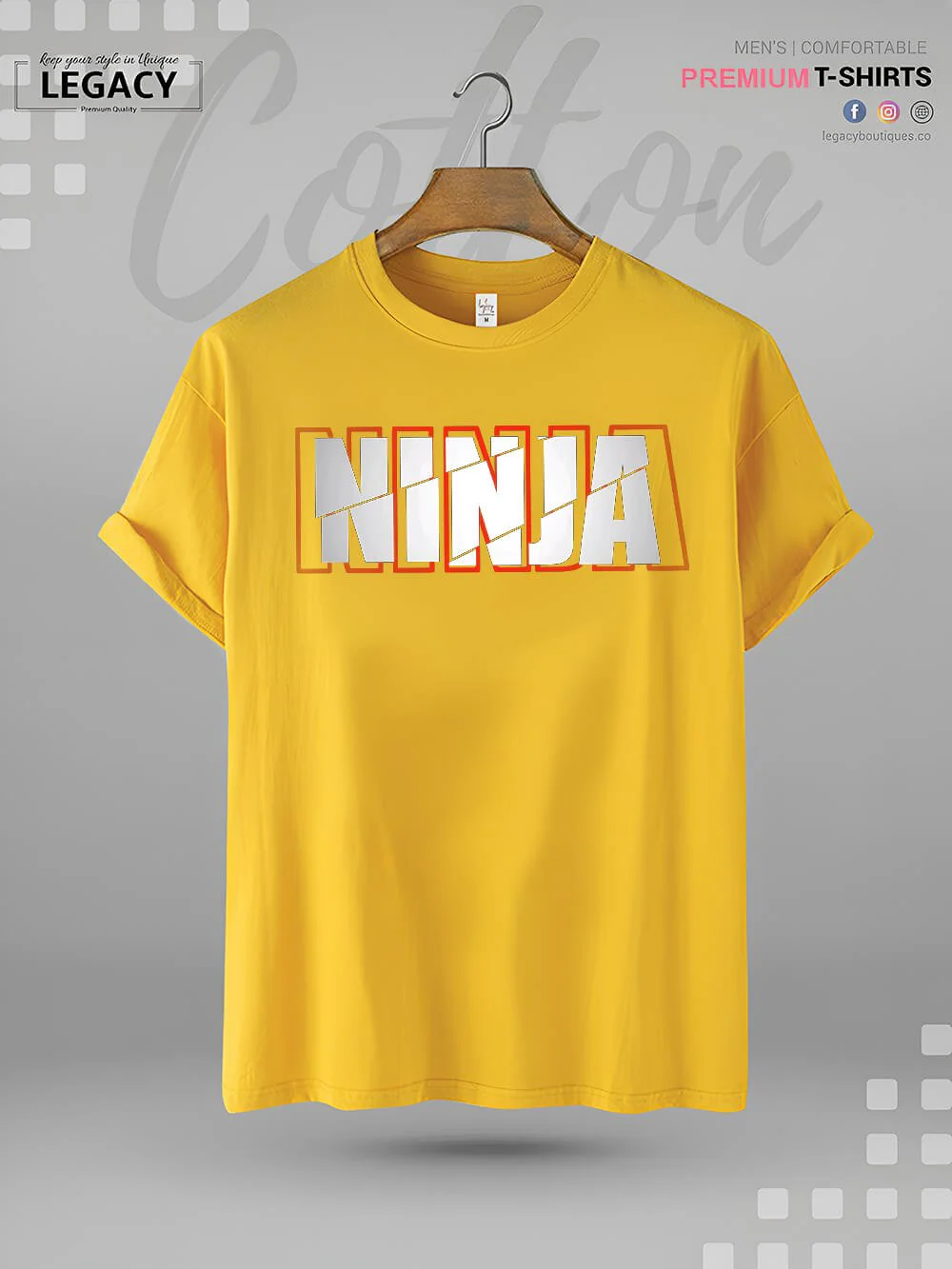 Ninja Print Mens Tshirt In Lowest Price In Dhaka - Image 5