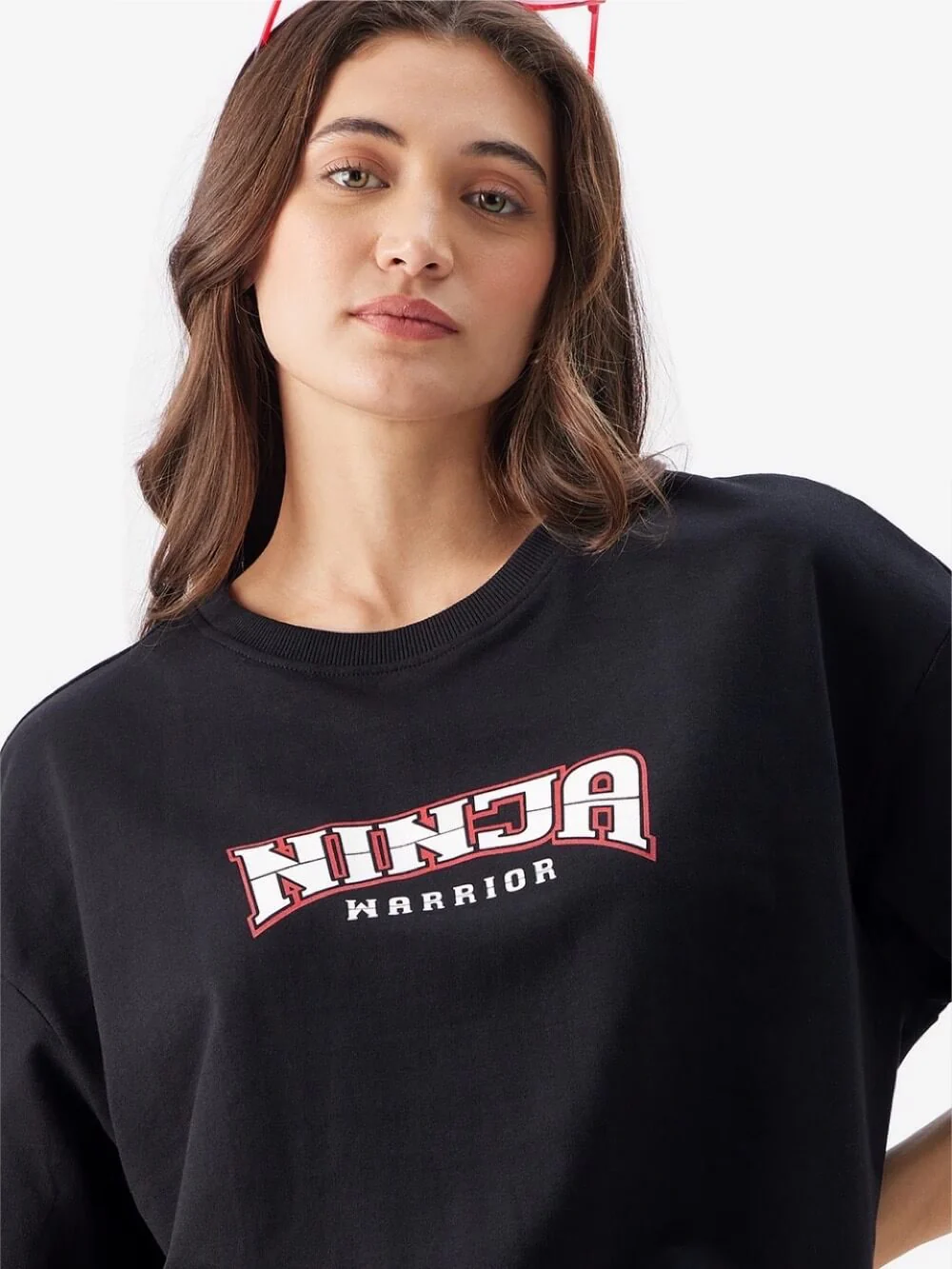 Ninja Warrior Graphic Printed High Quality Womens Drop Shoulder T shirt Legacy Boutiques Bangladesh - Image 3