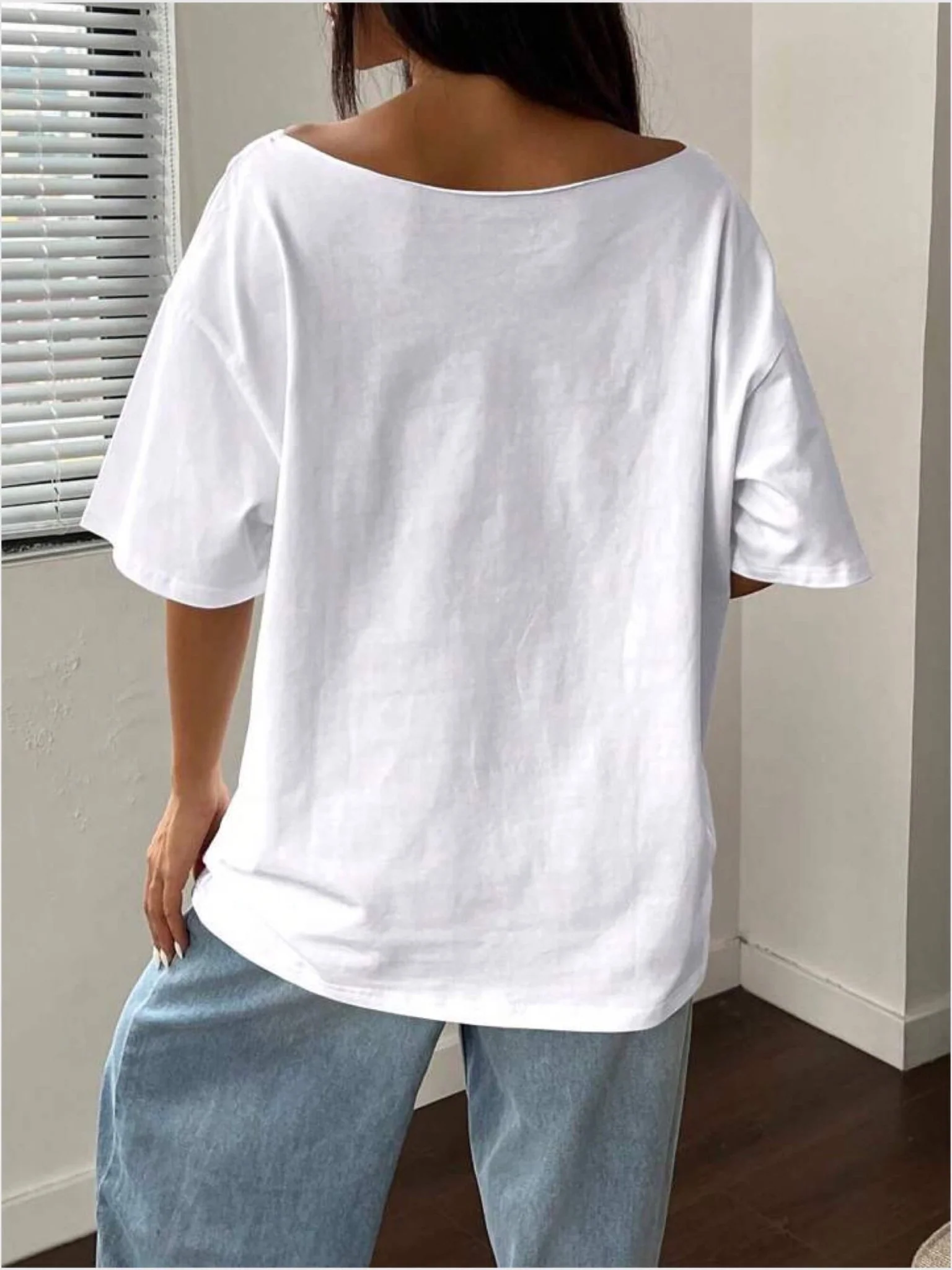 Off Shoulder tee Brooklyn New York Printed - Image 5