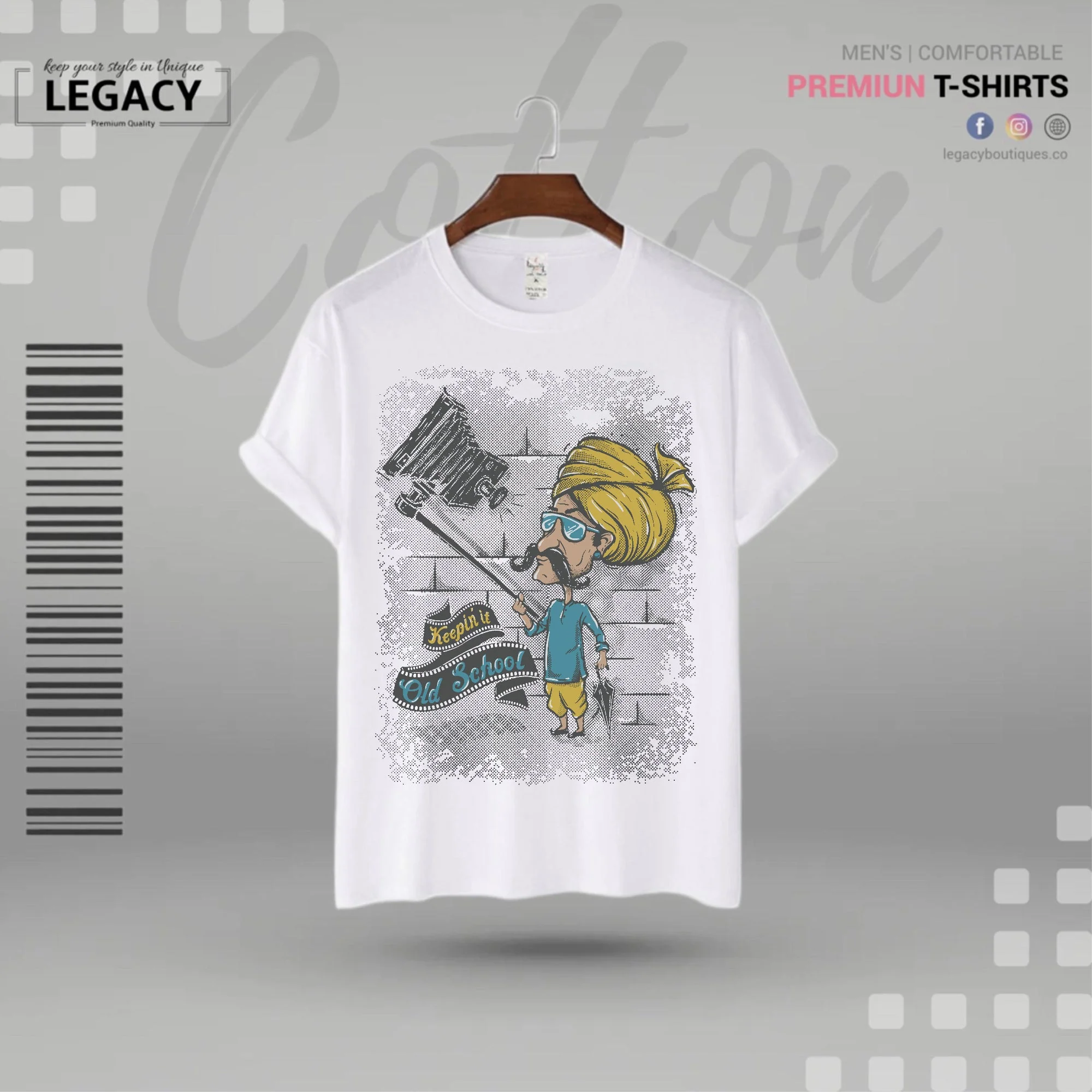 Old school Mens T Shirt For Man - Image 3