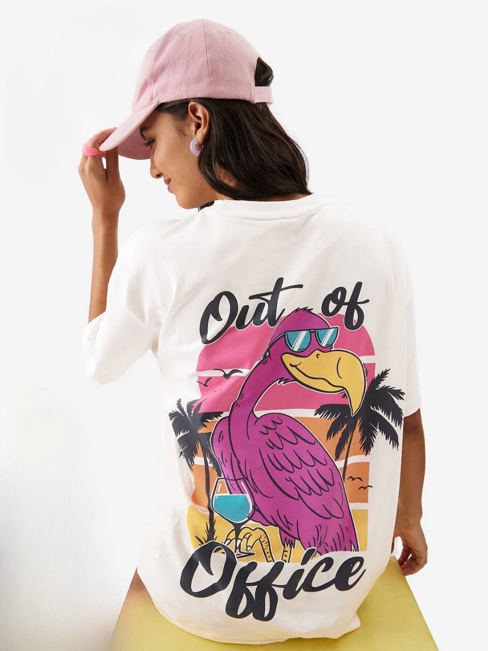 Out Of Office Printed High Quality Womens Drop Shoulder T shirt Legacy Boutiques Bangladesh - Image 2