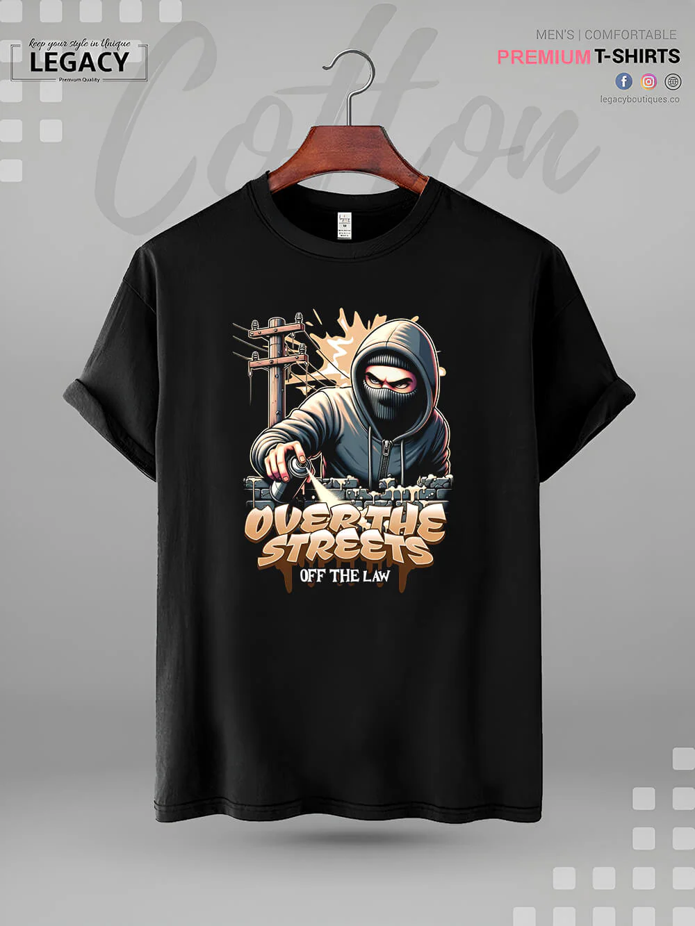 Over The Streets Off The Law Print High Quality In Cheapest Price Men's T-Shirt