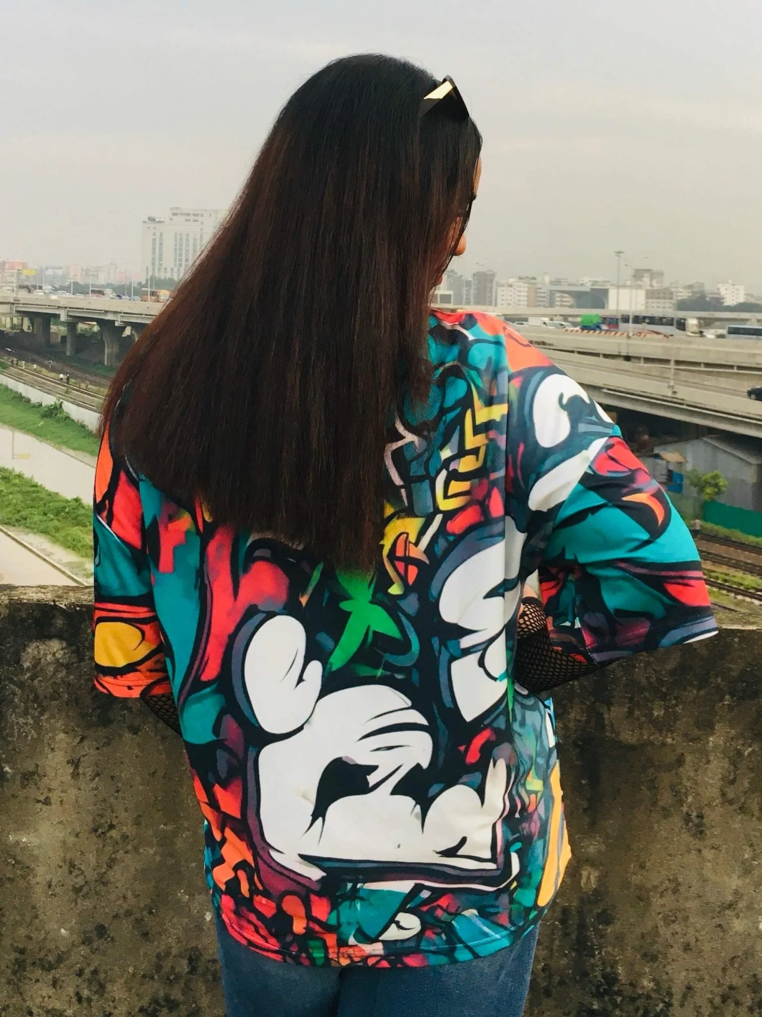 Oversized Picture Printed Tee - Image 3