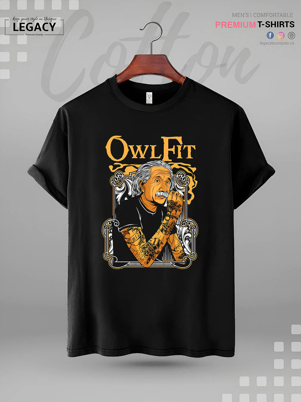 Owl Fit High Quality Mens T shirt In Lowest Price In BD