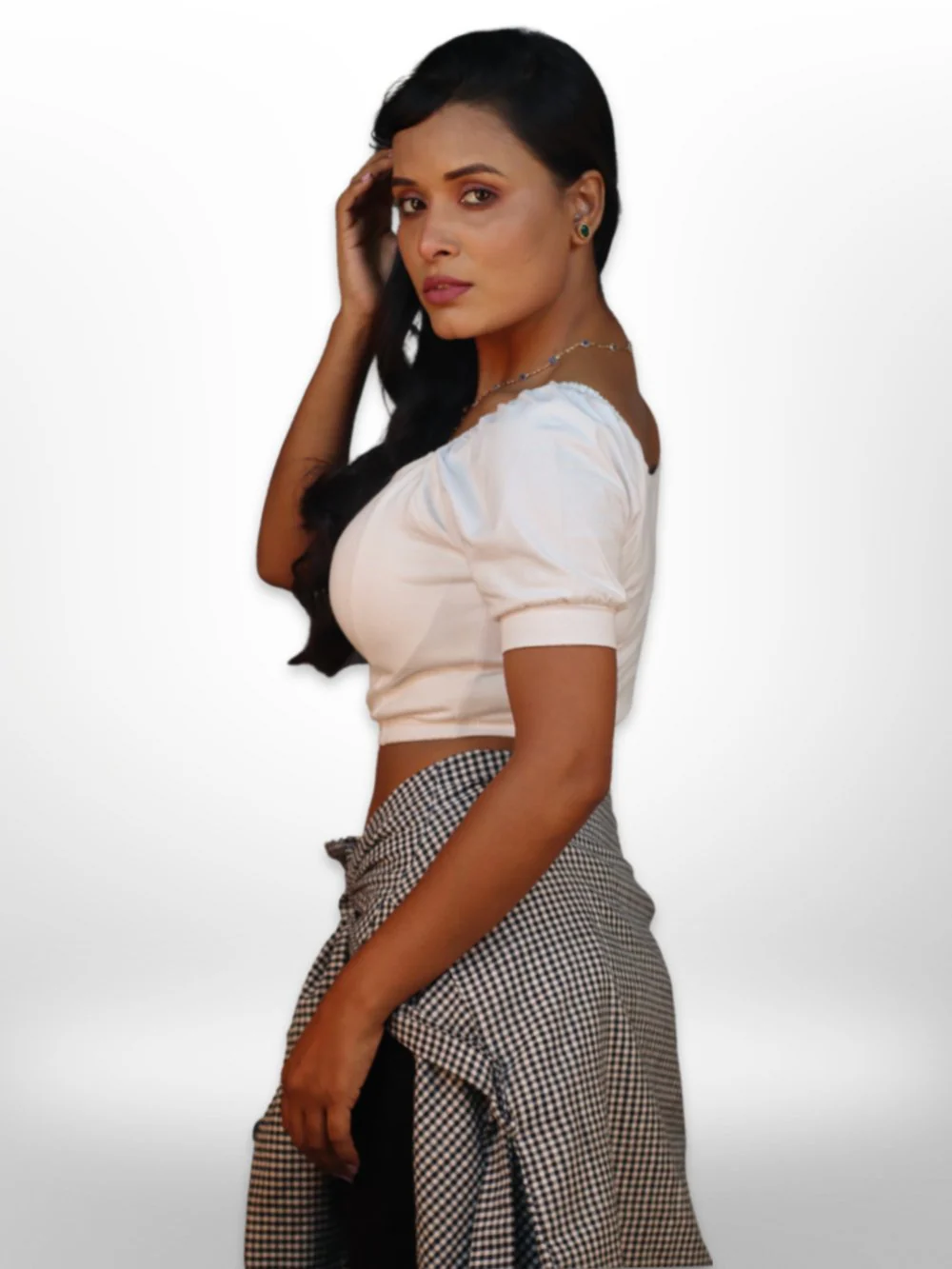 Padding Crop Tops Blouse - Image 3