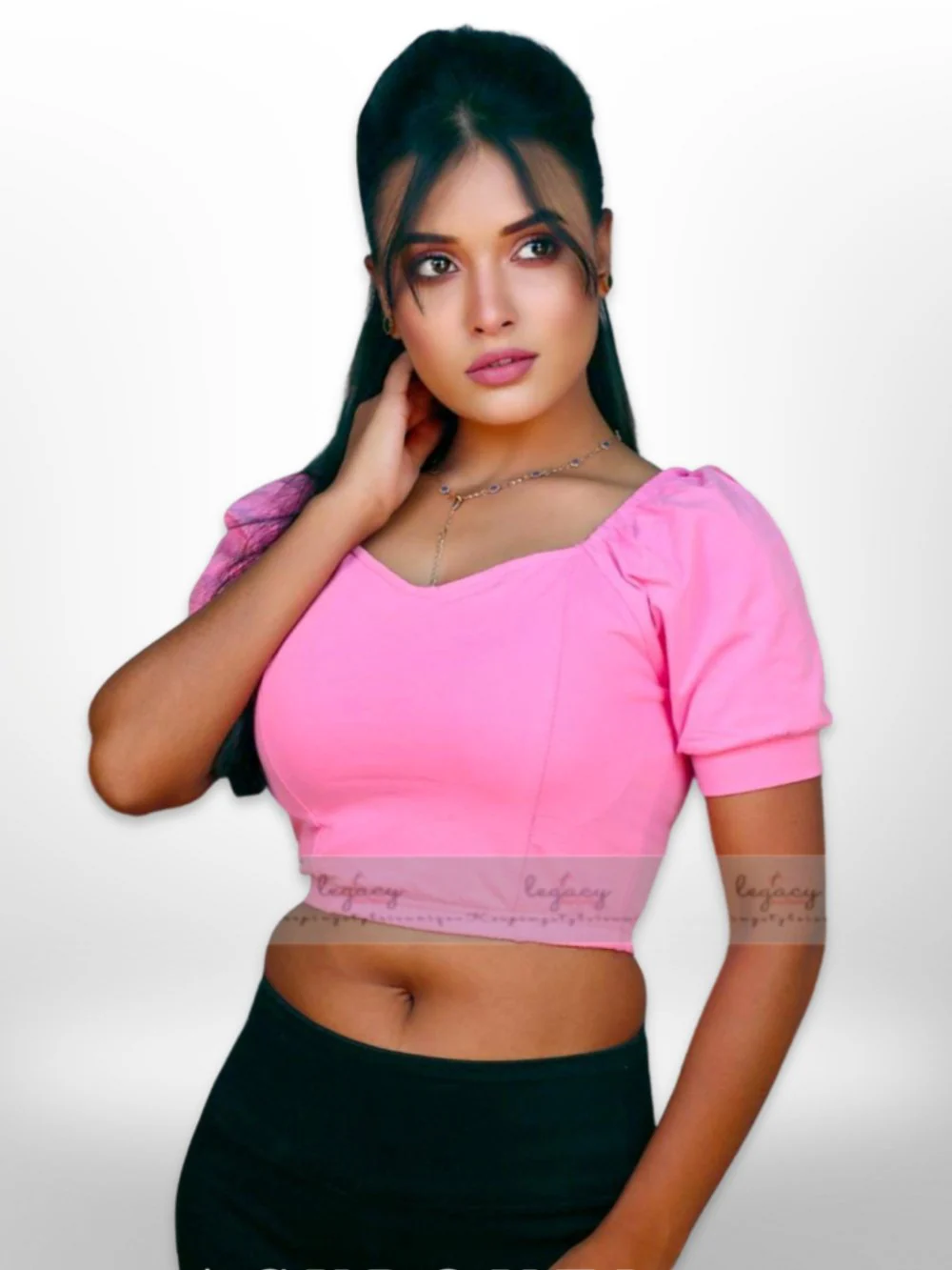 Padding Crop Tops Blouse - Image 6