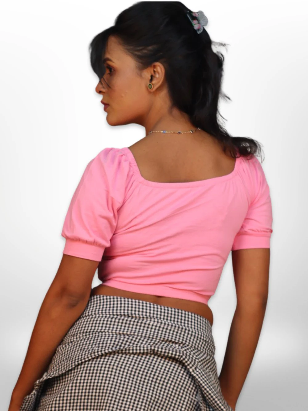 Padding Crop Tops Blouse - Image 7