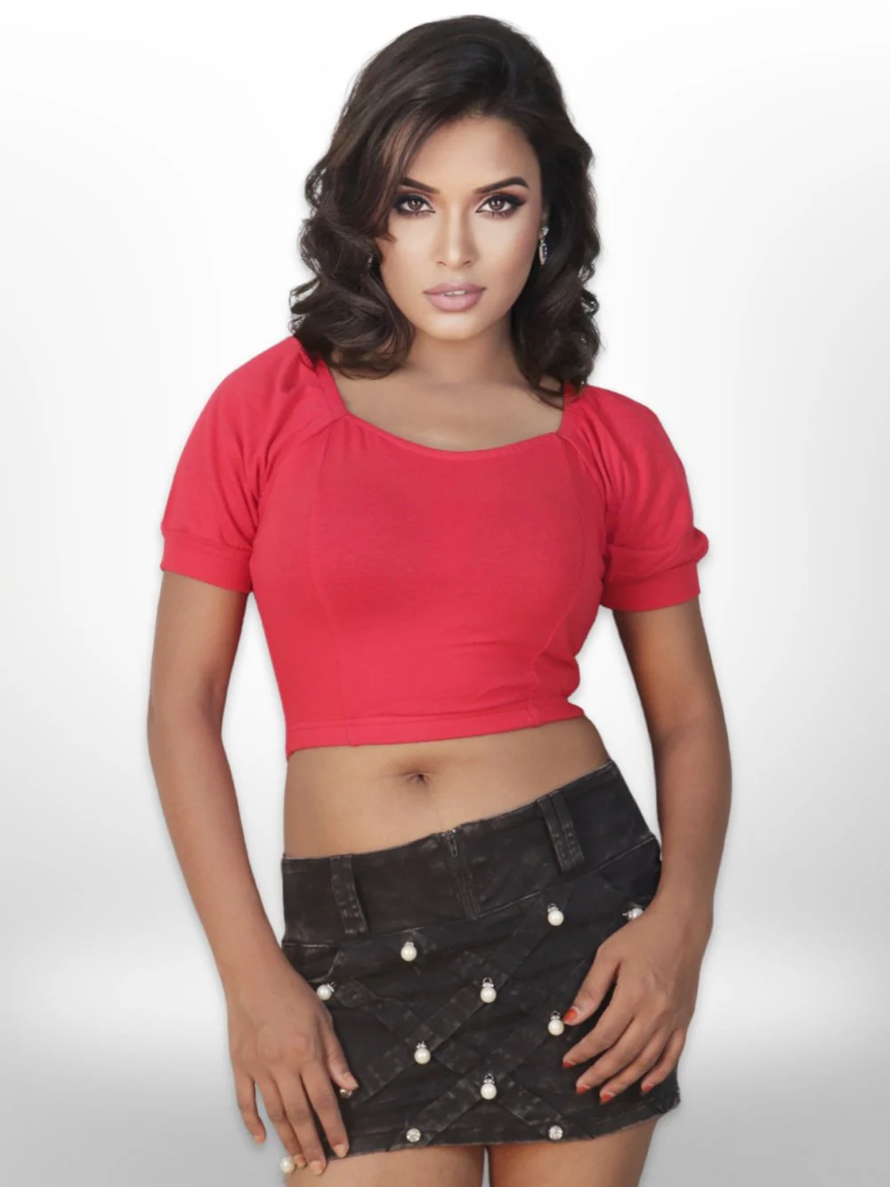 Padding Crop Tops Blouse - Image 8