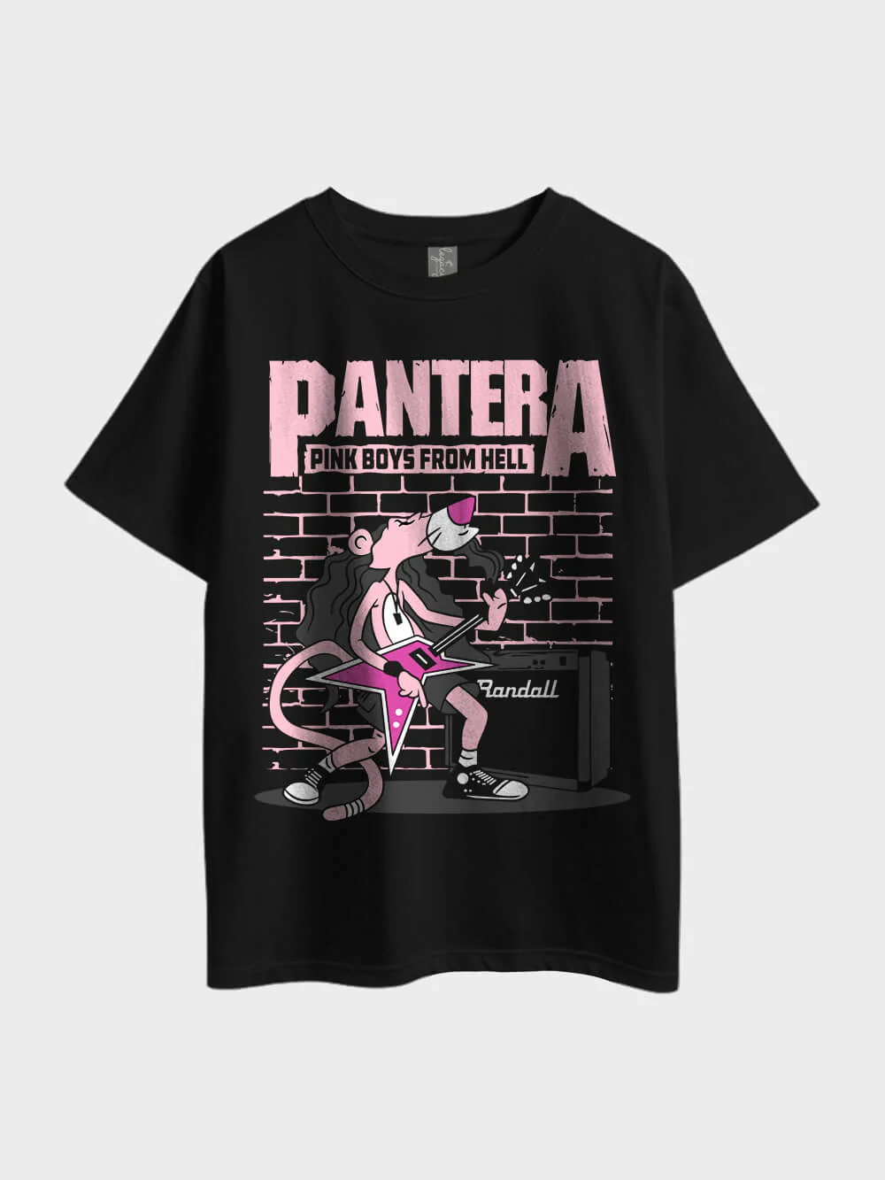 Pantera Pink Boys From Hell Metal Oversized Men's Premium Quality In Lowest Price Tee Only In BD