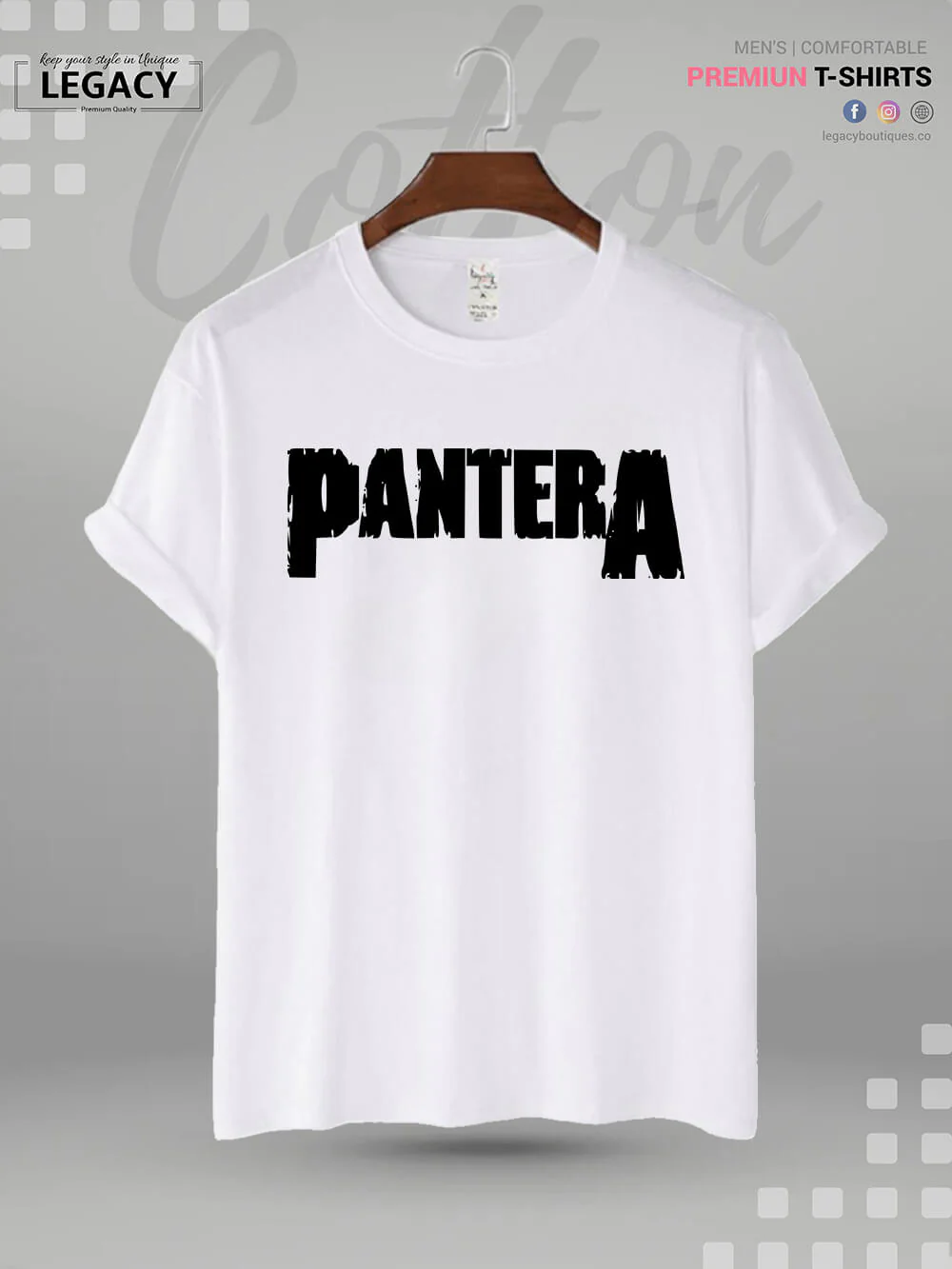 Pantera Printed Men's Premium Quality In Cheapest Price T-Shirt