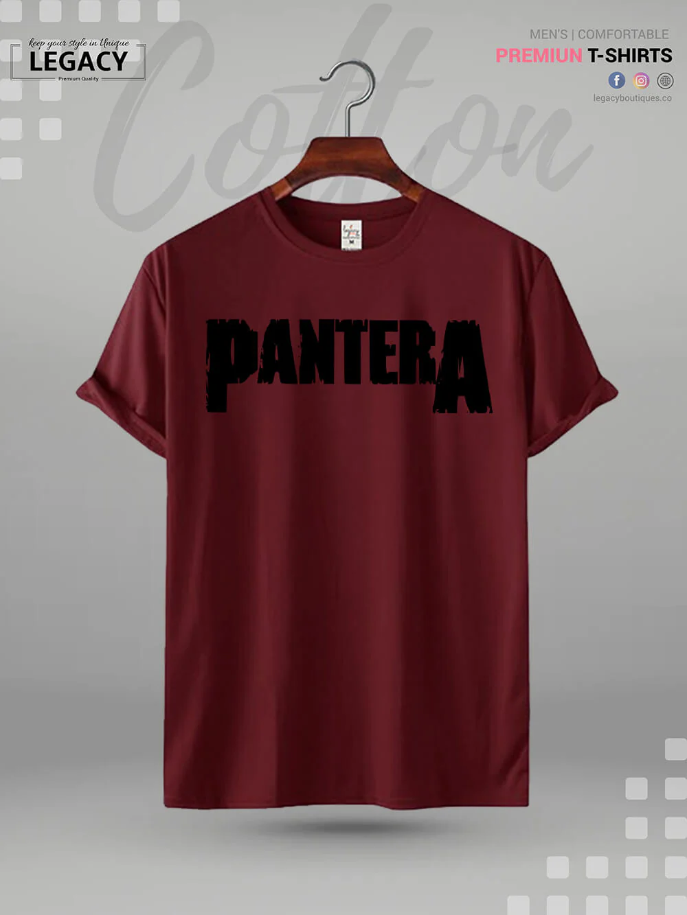 Pantera Printed Men's Premium Quality In Cheapest Price T-Shirt - Image 2