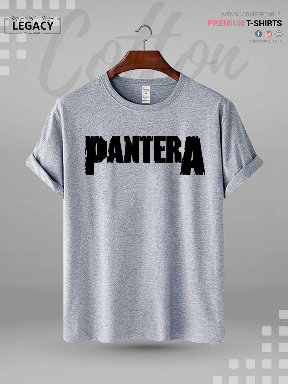Pantera Printed Men's Premium Quality In Cheapest Price T-Shirt - Image 3