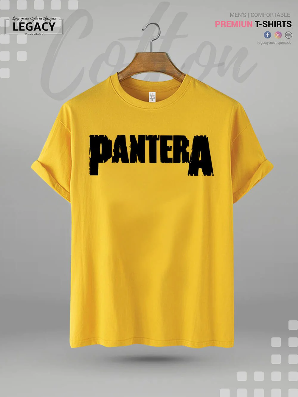 Pantera Printed Men's Premium Quality In Cheapest Price T-Shirt - Image 5