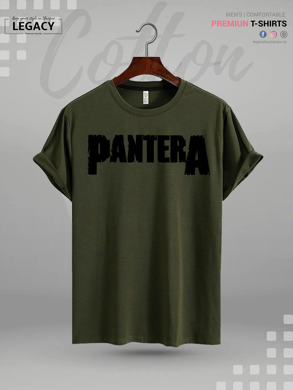 Pantera Printed Men's Premium Quality In Cheapest Price T-Shirt - Image 6