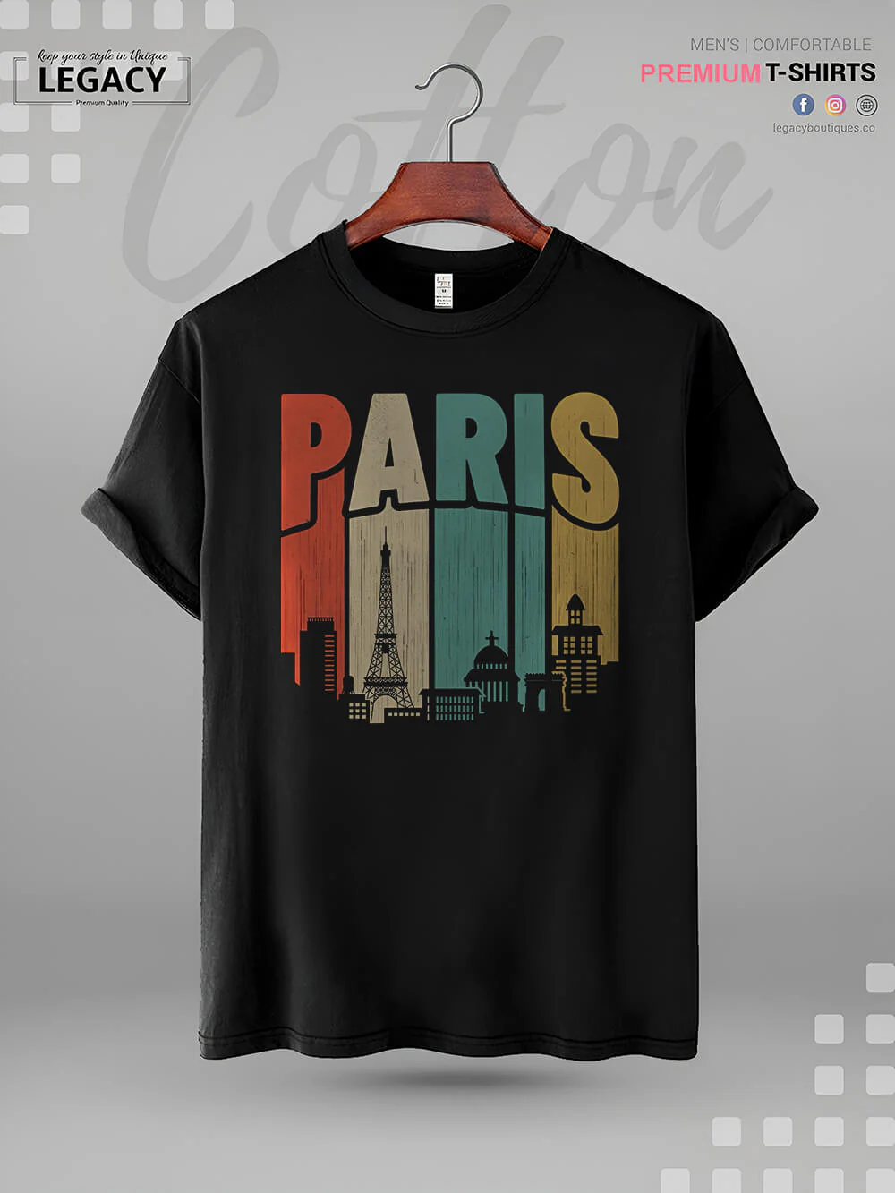 PARIS Print High Quality Mens Tshirt At A Resonable Price