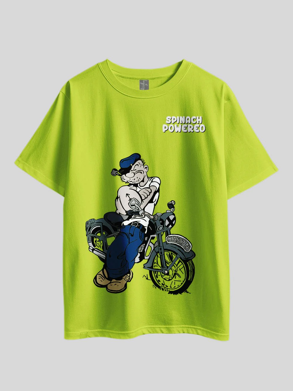 "Popeye Cartoon: SPINACH POWERED" Printed Drop Shoulder T-shirt Legacy Boutiques Dhaka