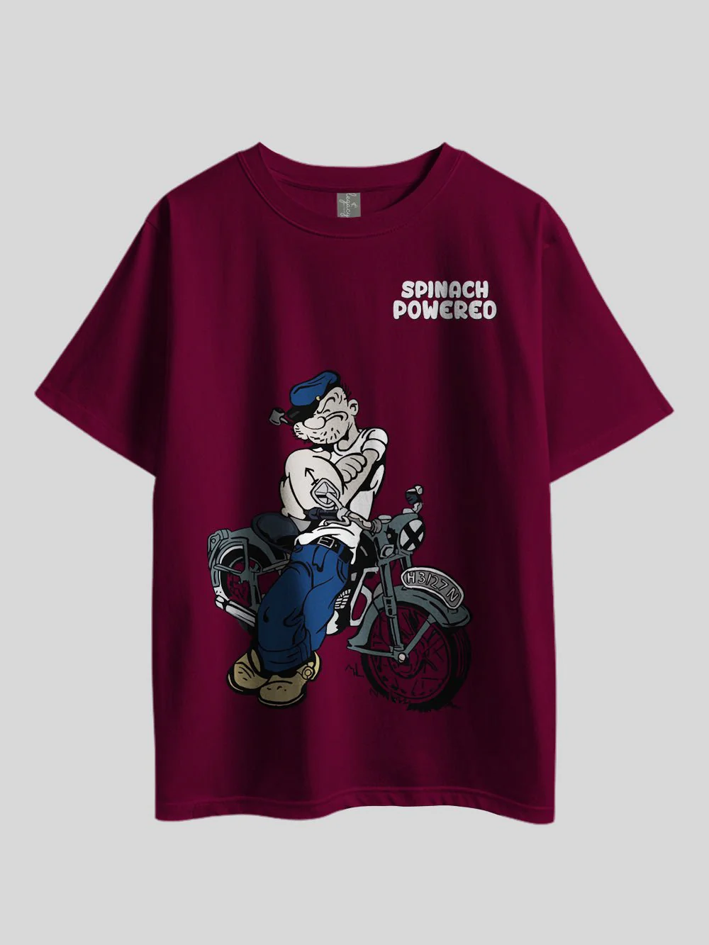 "Popeye Cartoon: SPINACH POWERED" Printed Drop Shoulder T-shirt Legacy Boutiques Dhaka - Image 2