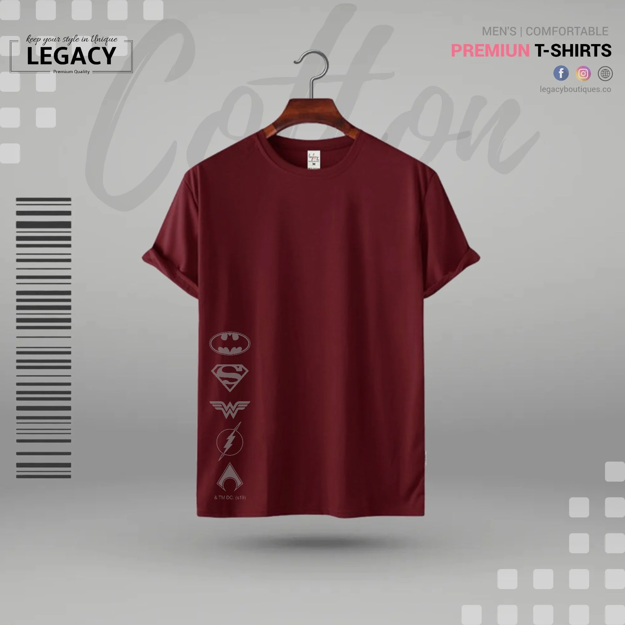 Powerful Mens Premium Designer T Shirt - Image 2