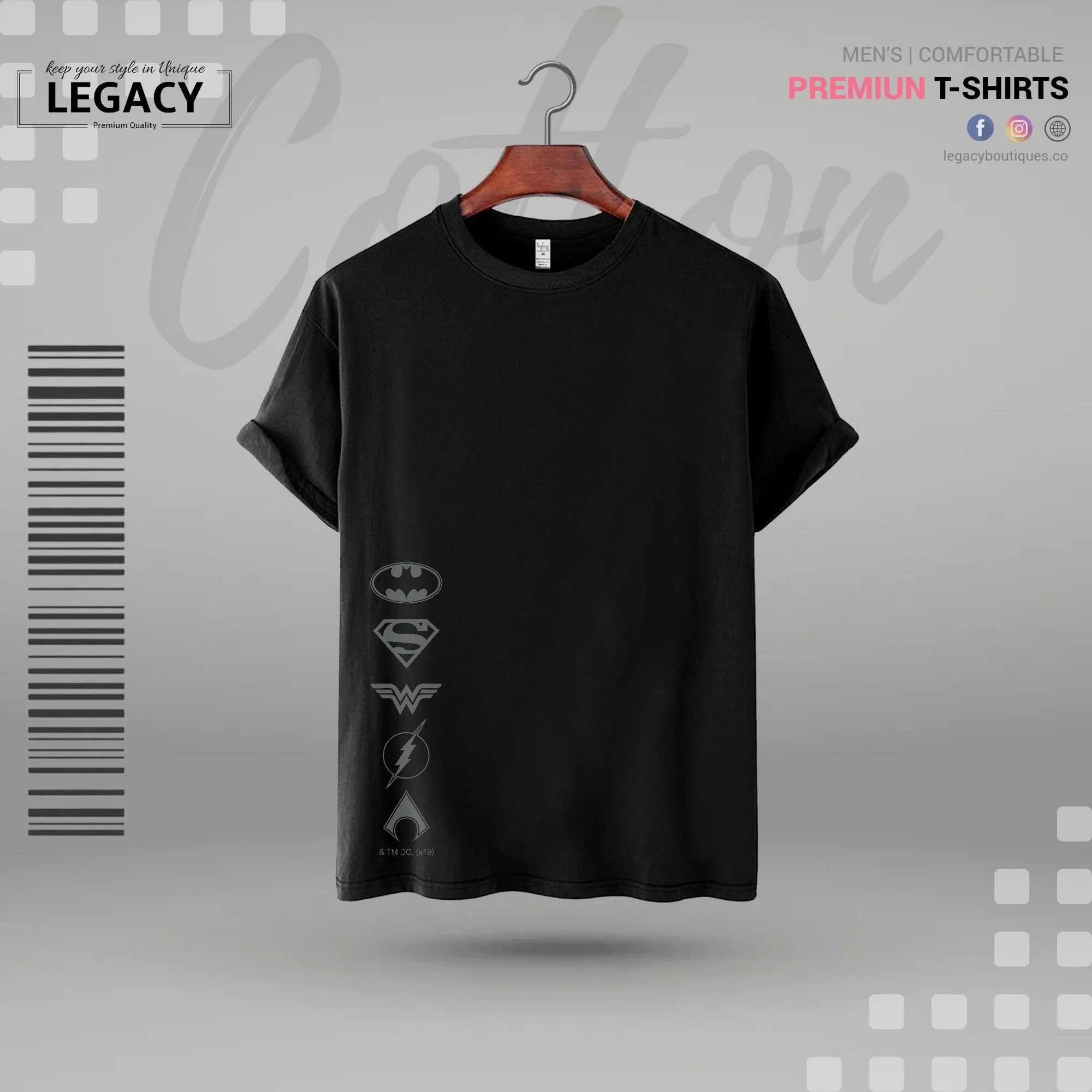 Powerful Mens Premium Designer T Shirt - Image 4