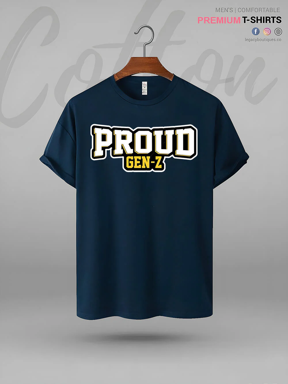 Proud To Be Gen Z Print Men's Great Quality T-Shirt In Lowest Price - Image 2