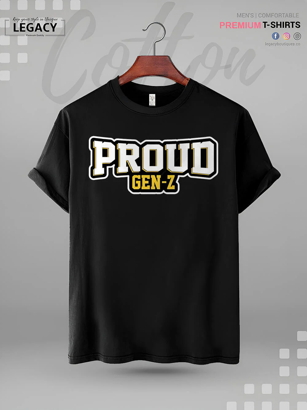 Proud To Be Gen Z Print Men's Great Quality T-Shirt In Lowest Price - Image 3