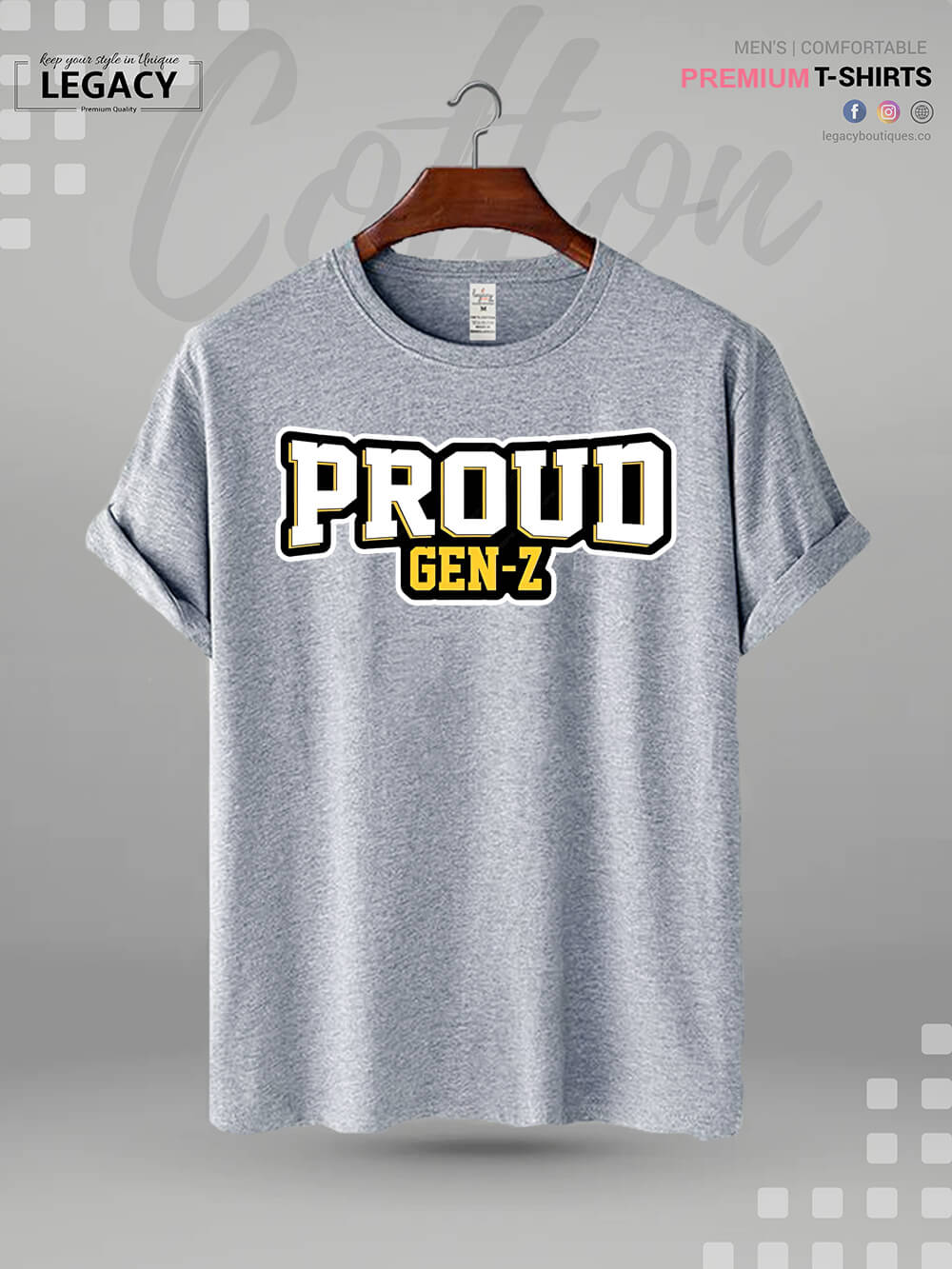 Proud To Be Gen Z Print Men's Great Quality T-Shirt In Lowest Price - Image 4